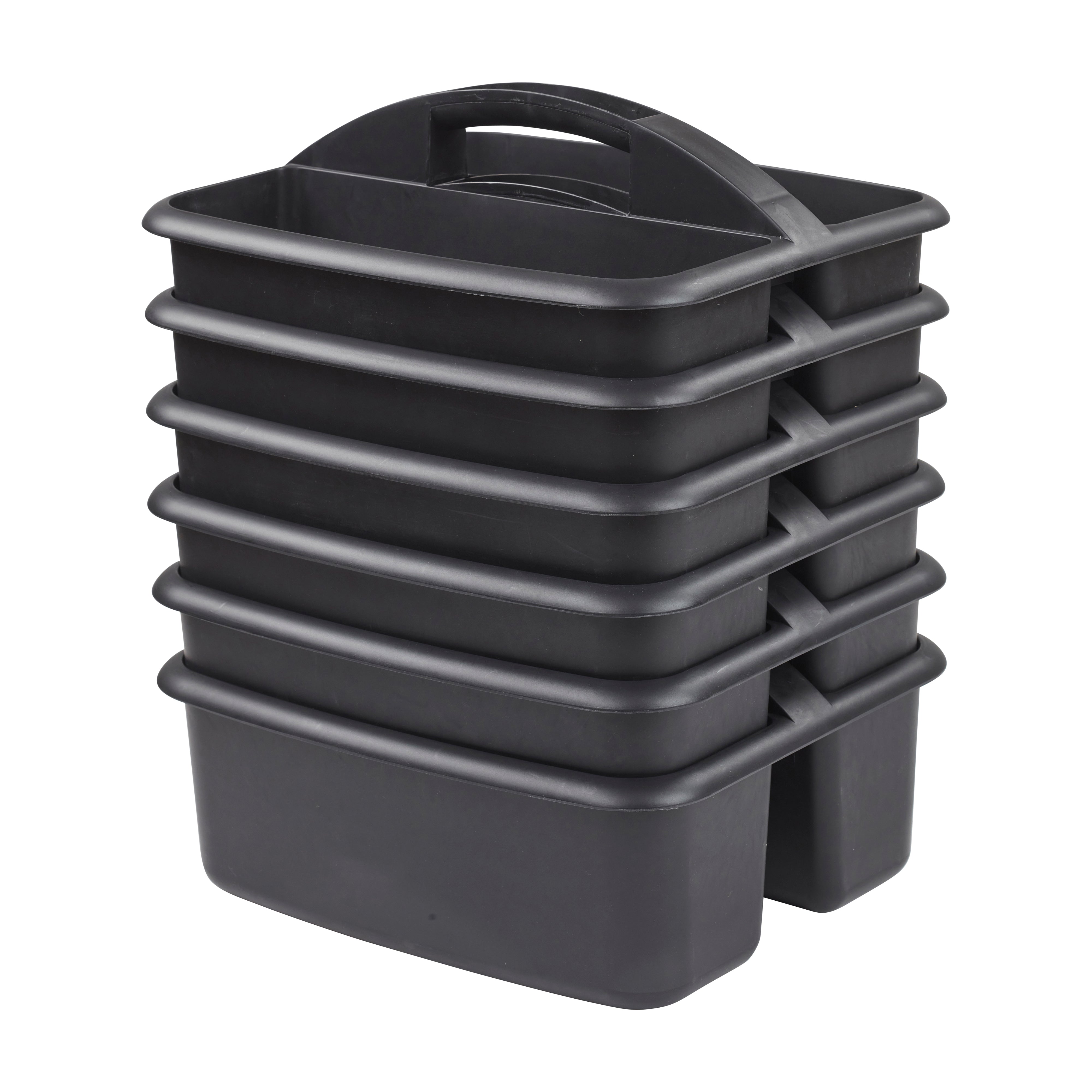 2-Compartment Storage Caddy, 6-Pack