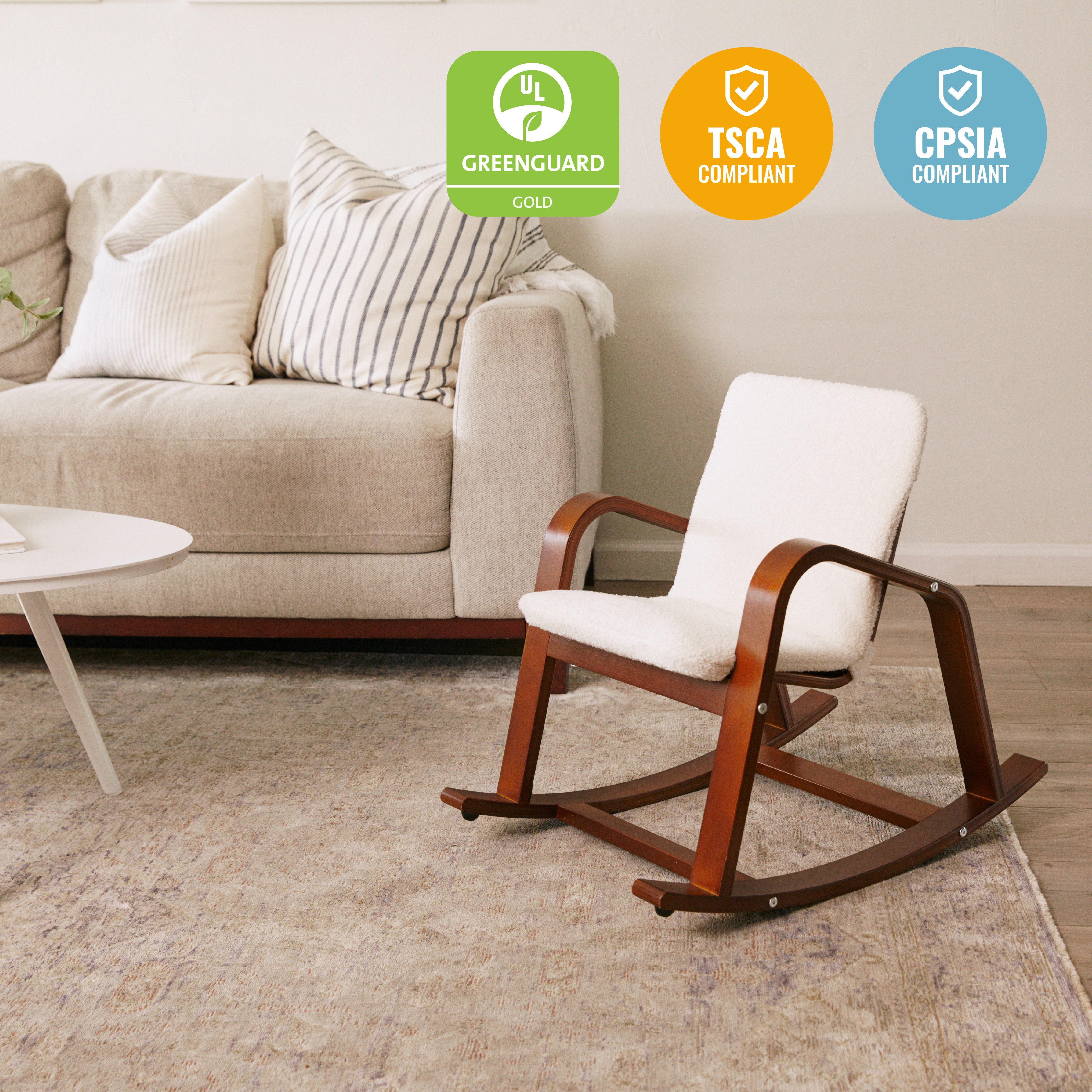 Bentwood Rocking Chair with Cushion