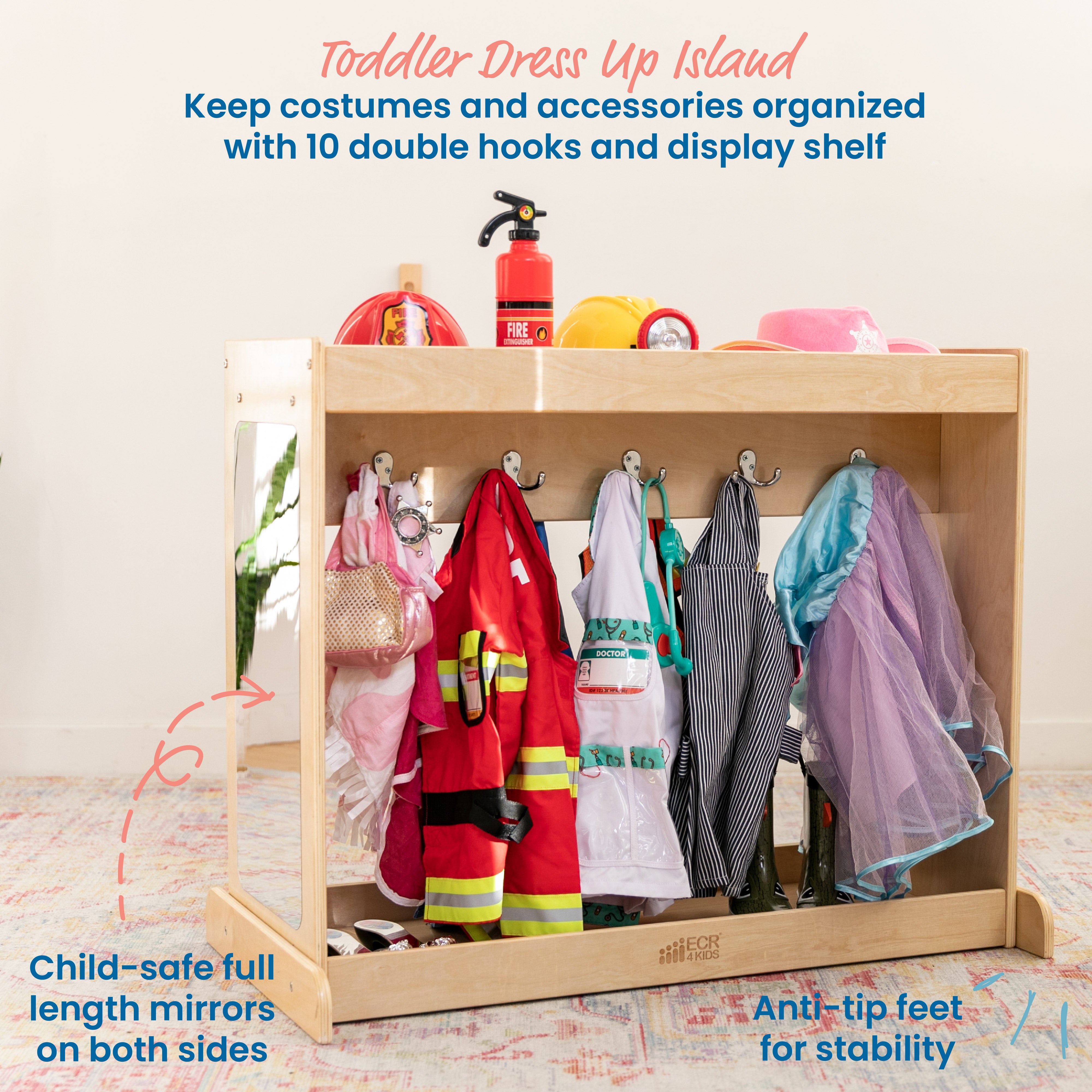 Streamline Toddler Dress-Up Island