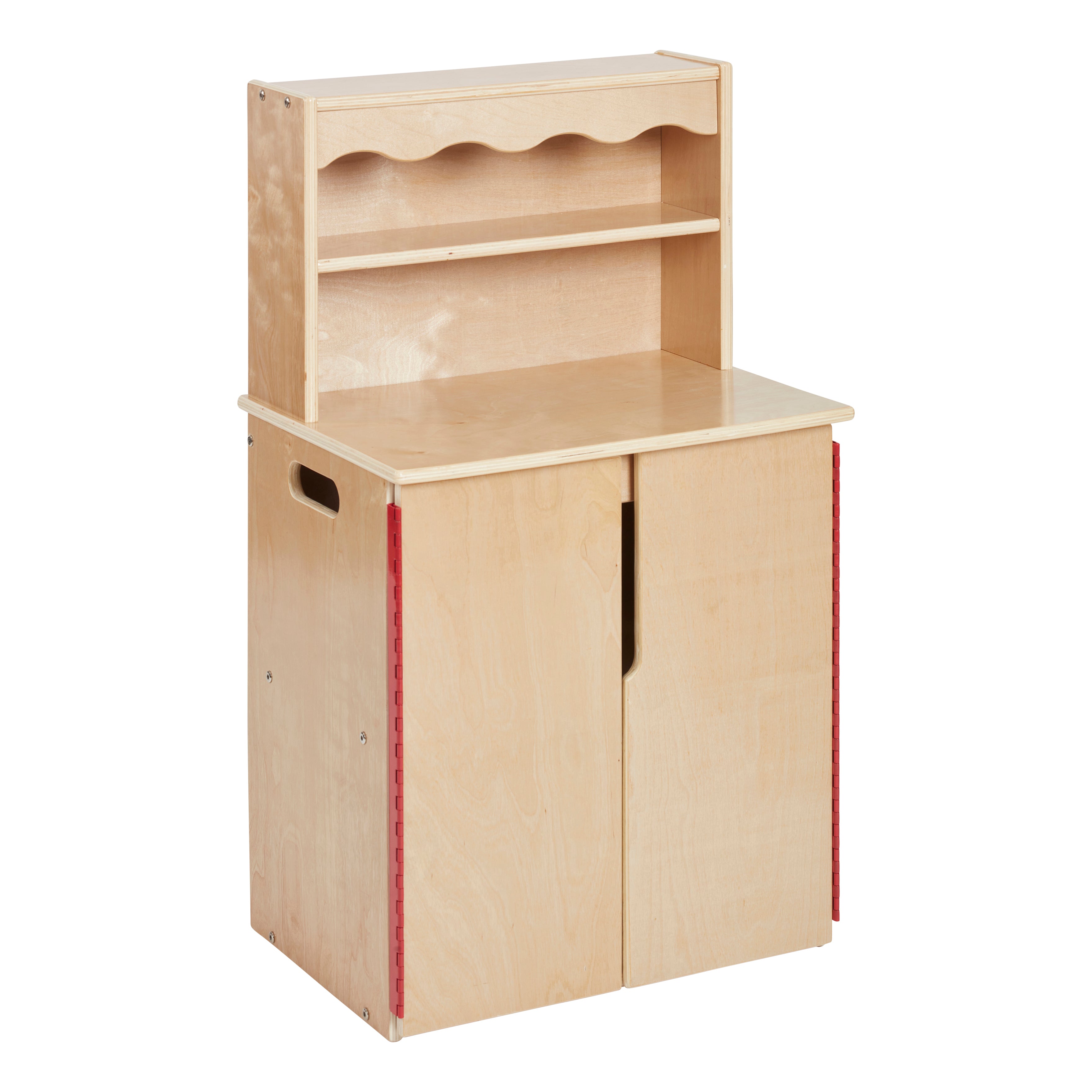 Wooden Pretend Play Kitchen Storage Cupboard for Kids