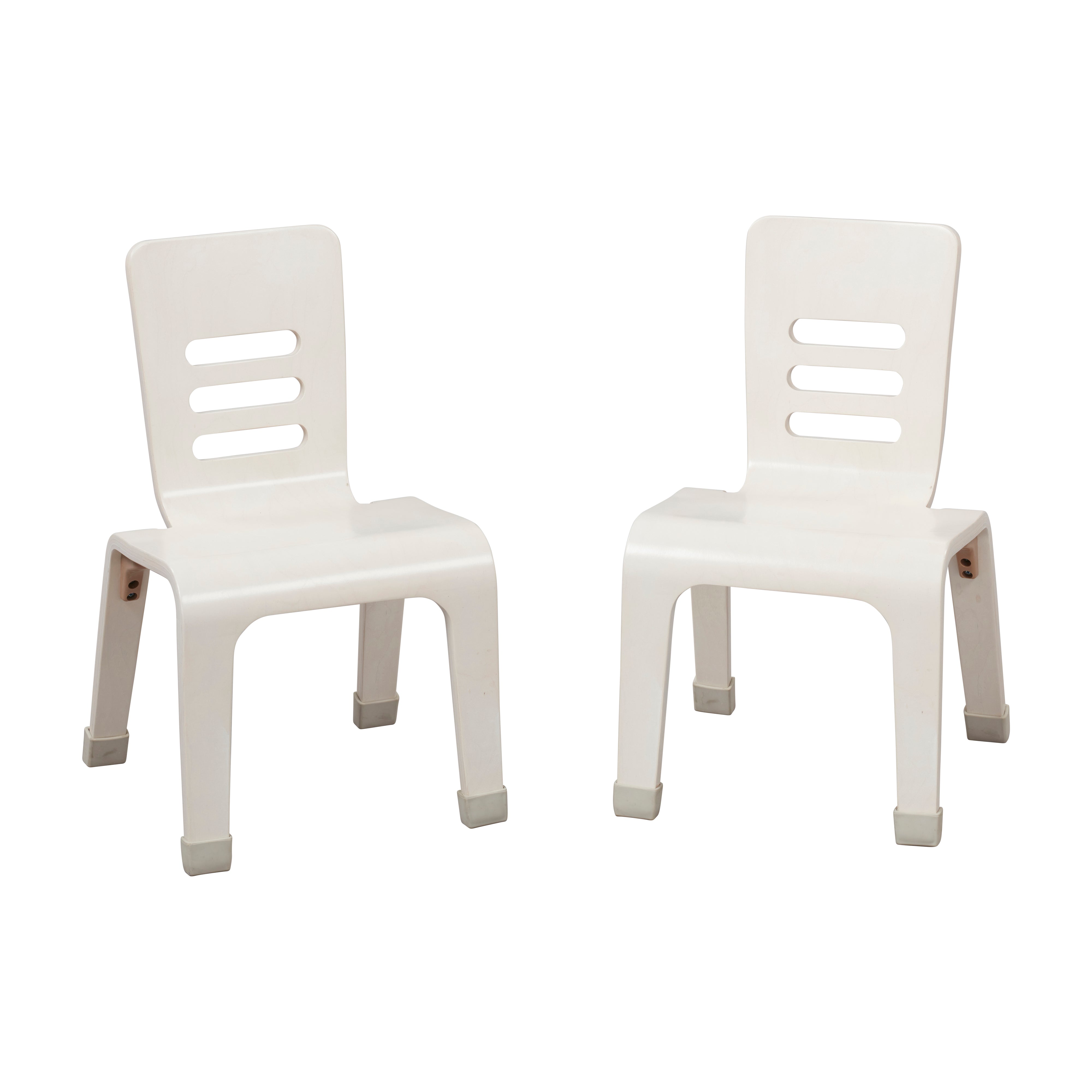 Bentwood Chair, 12in Seat Height, Stackable Seats, 2-Pack