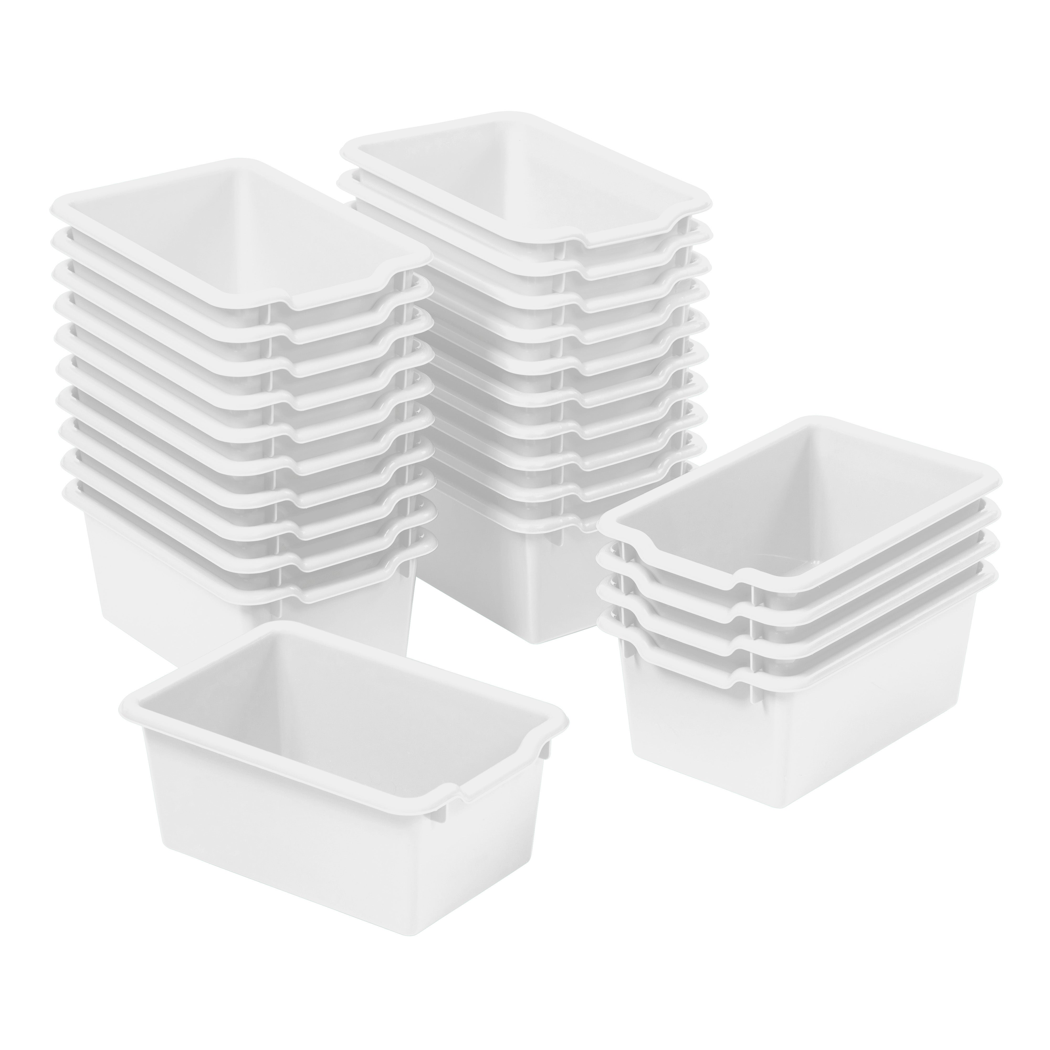 Scoop Front Storage Bins, 25-Piece
