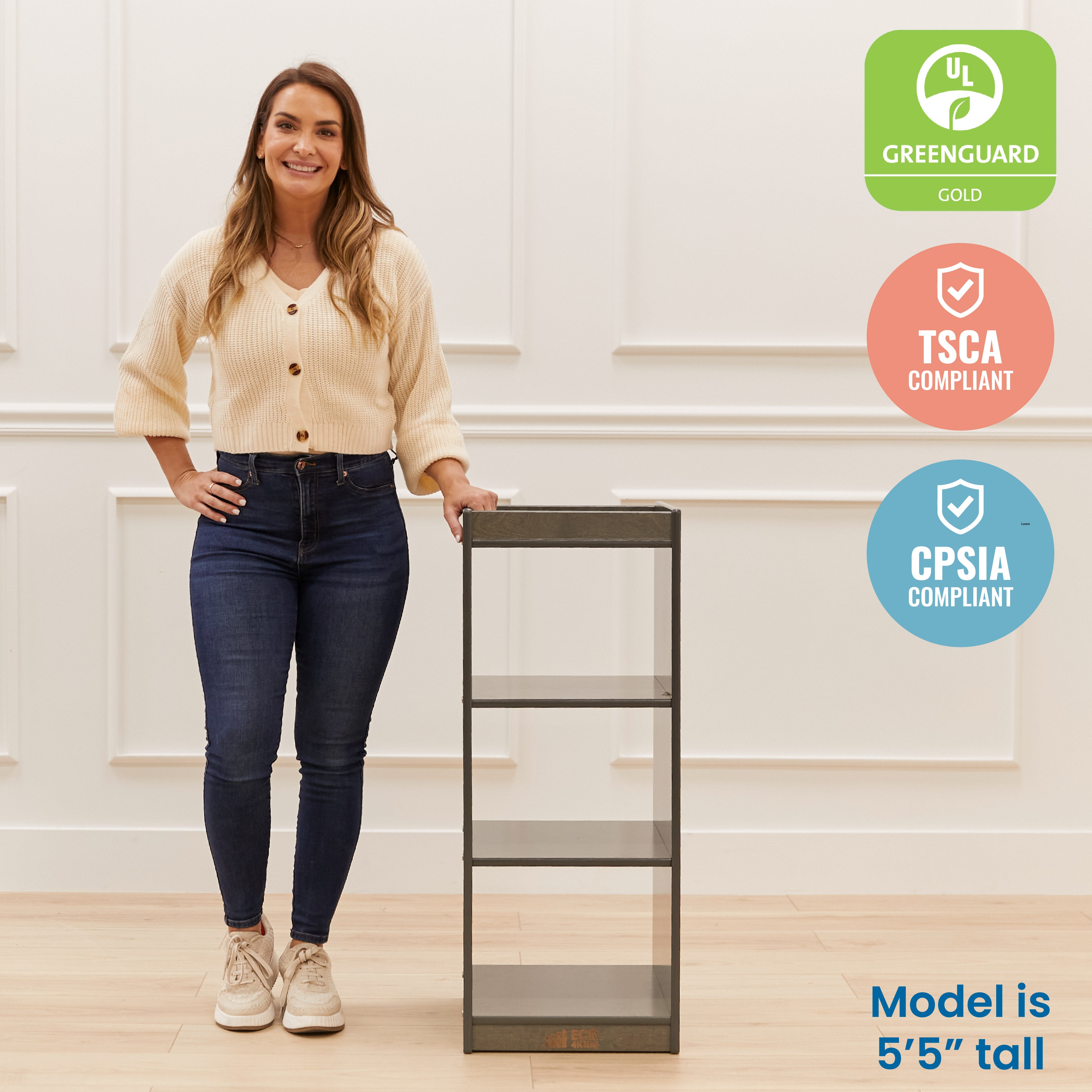 3-Cube Vertical Storage Cabinet