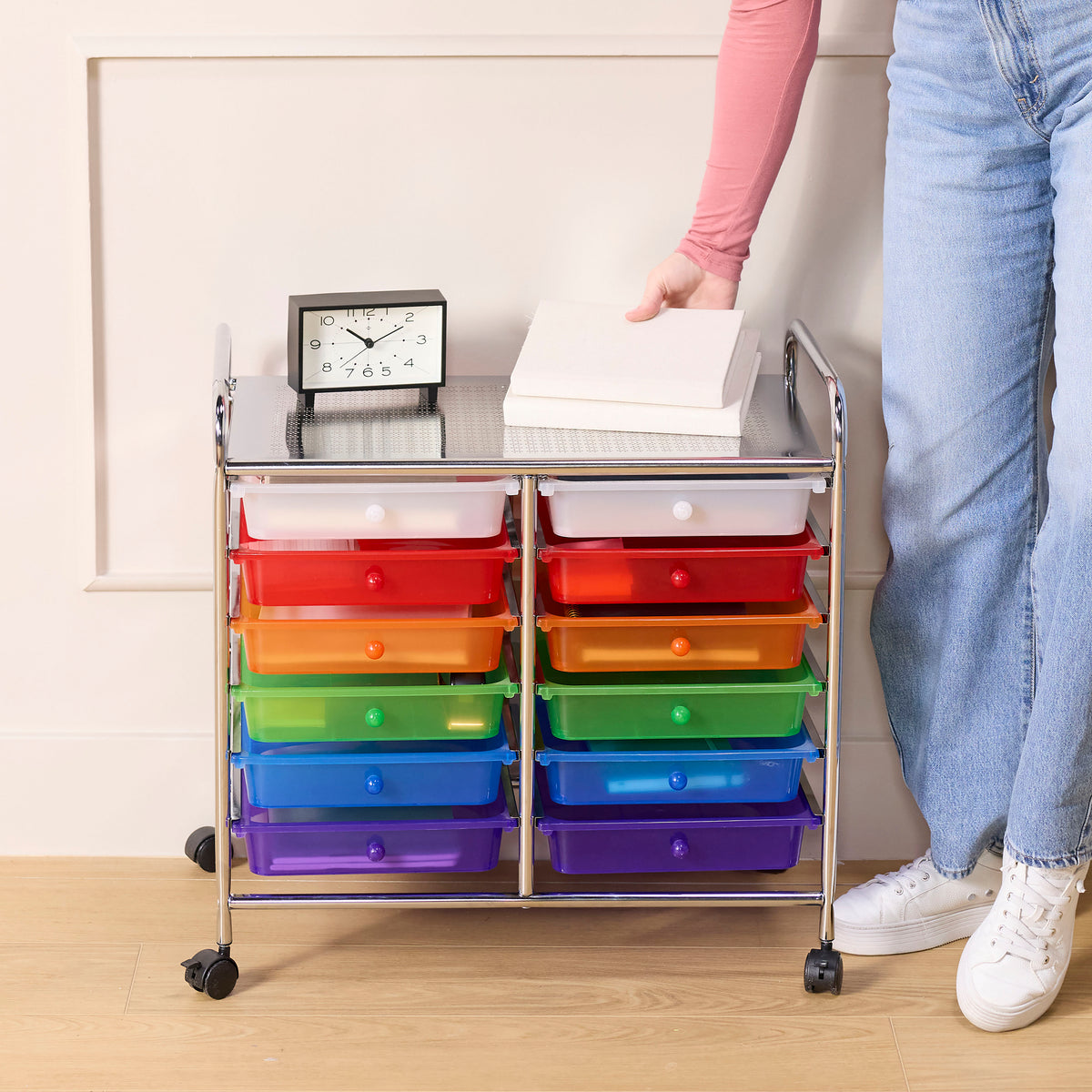 12-Drawer Value Mobile Storage Utility Cart