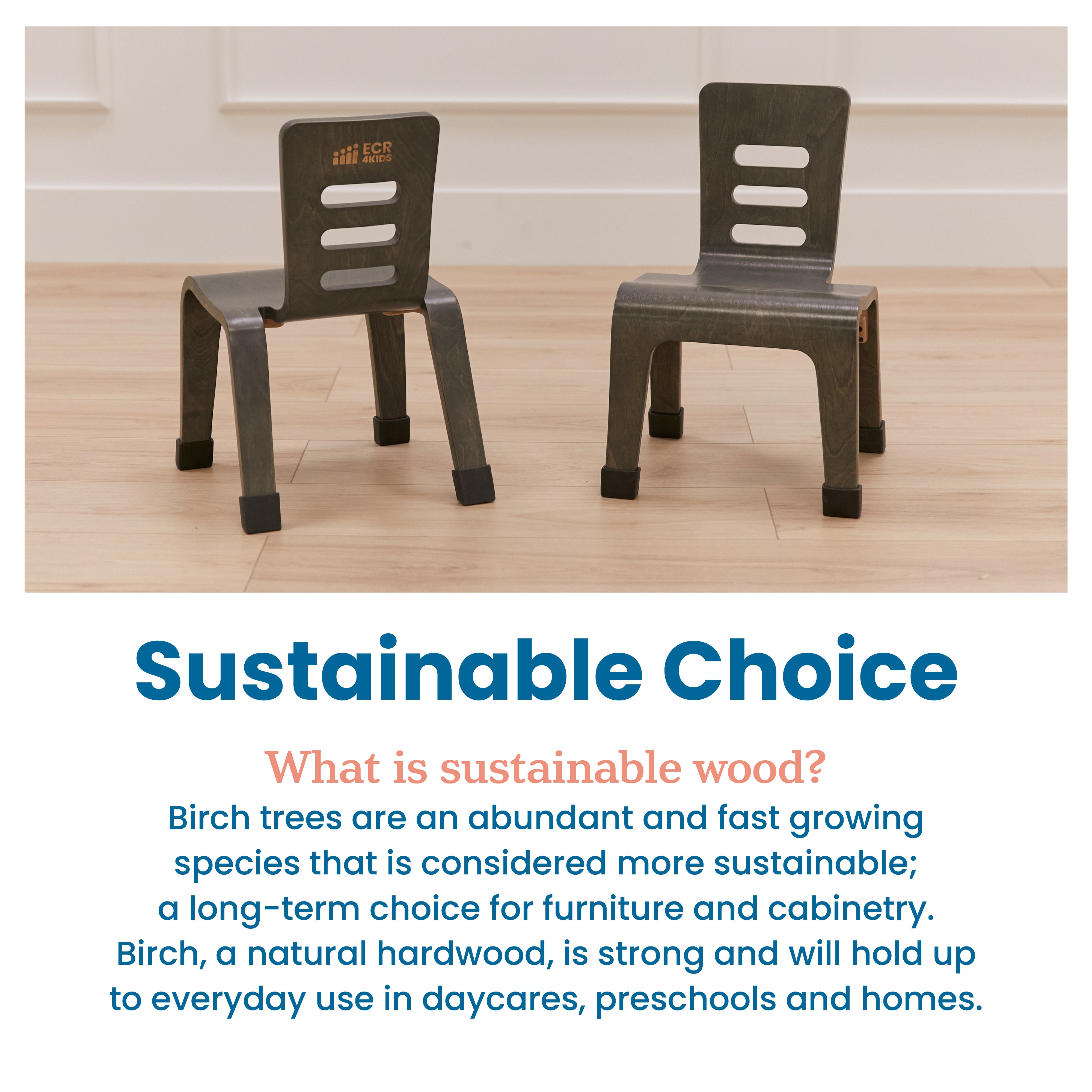 Bentwood Chair, 10in Seat Height, 2-Pack