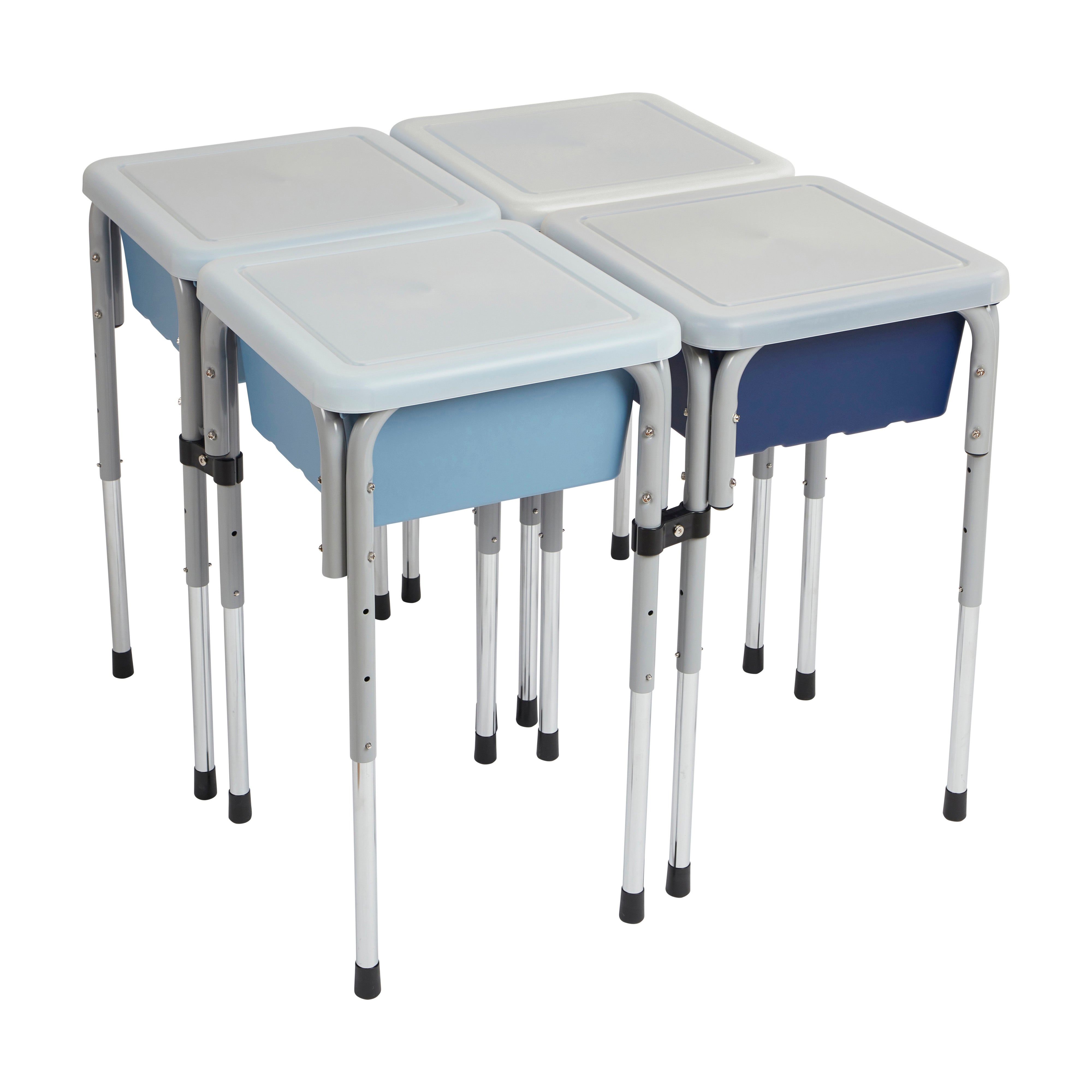 4-Station Sand and Water Adjustable Play Table