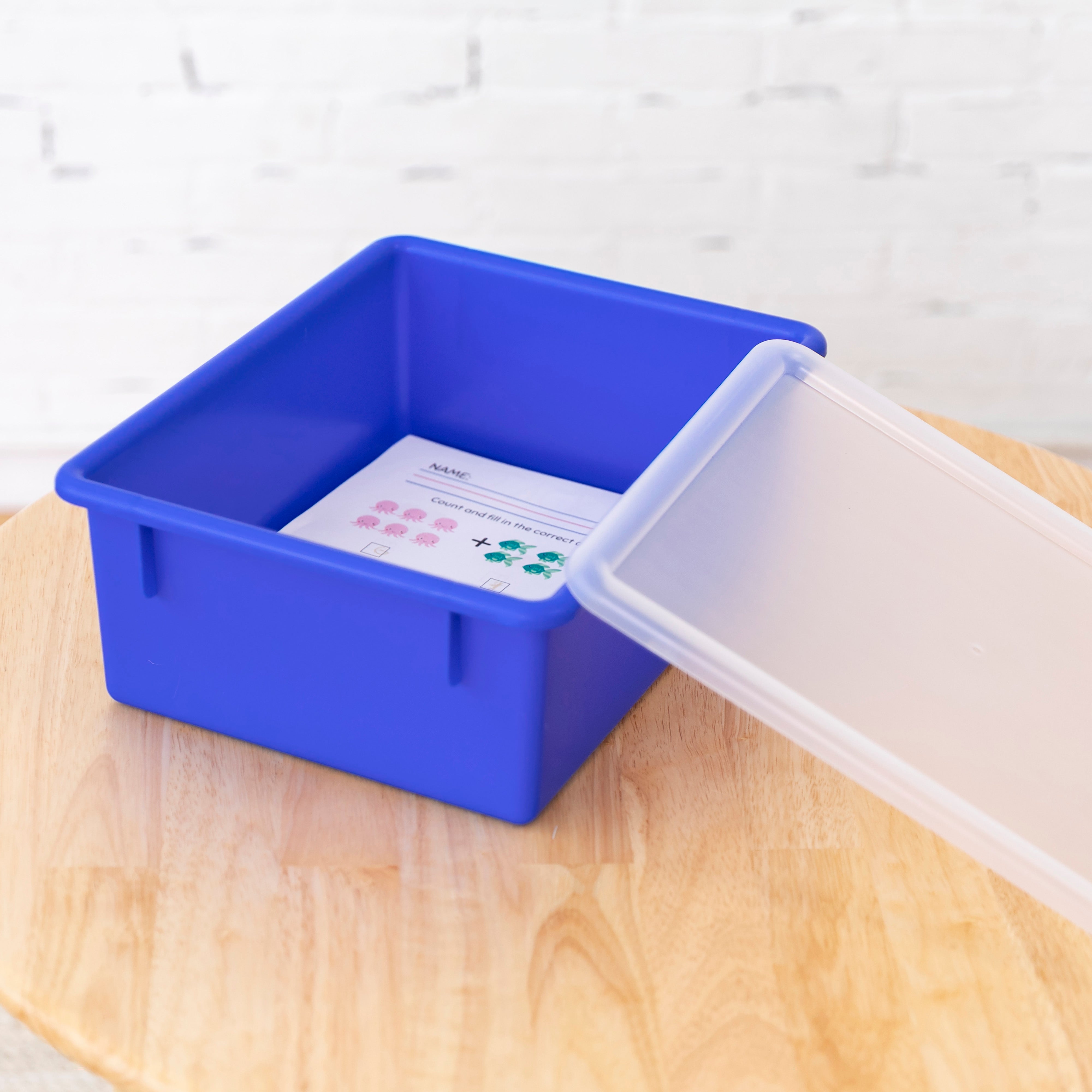 Letter Size Deep Tray with Lid, 10-Piece