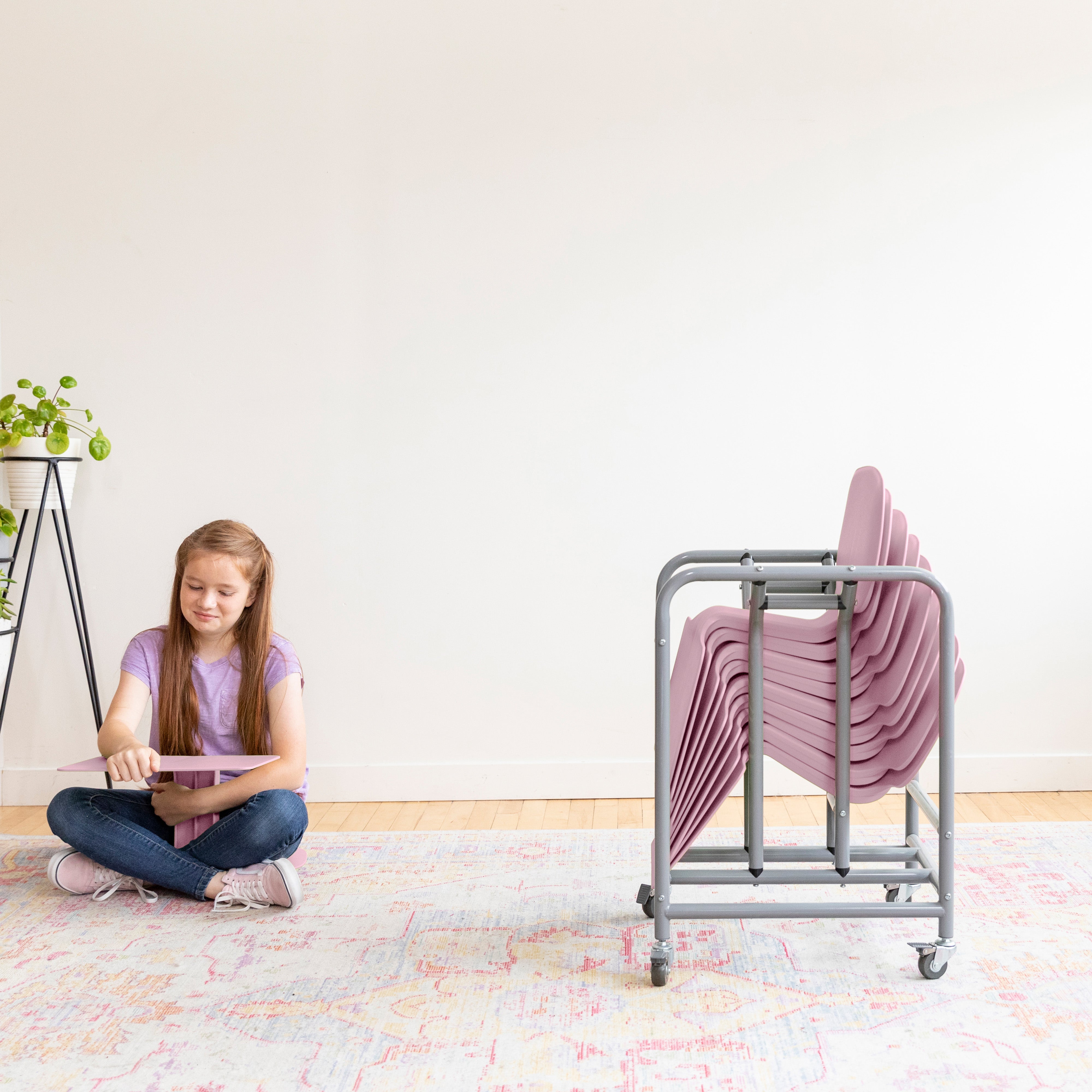 The Surf Portable Desk with Storage Cart, 10-Pack