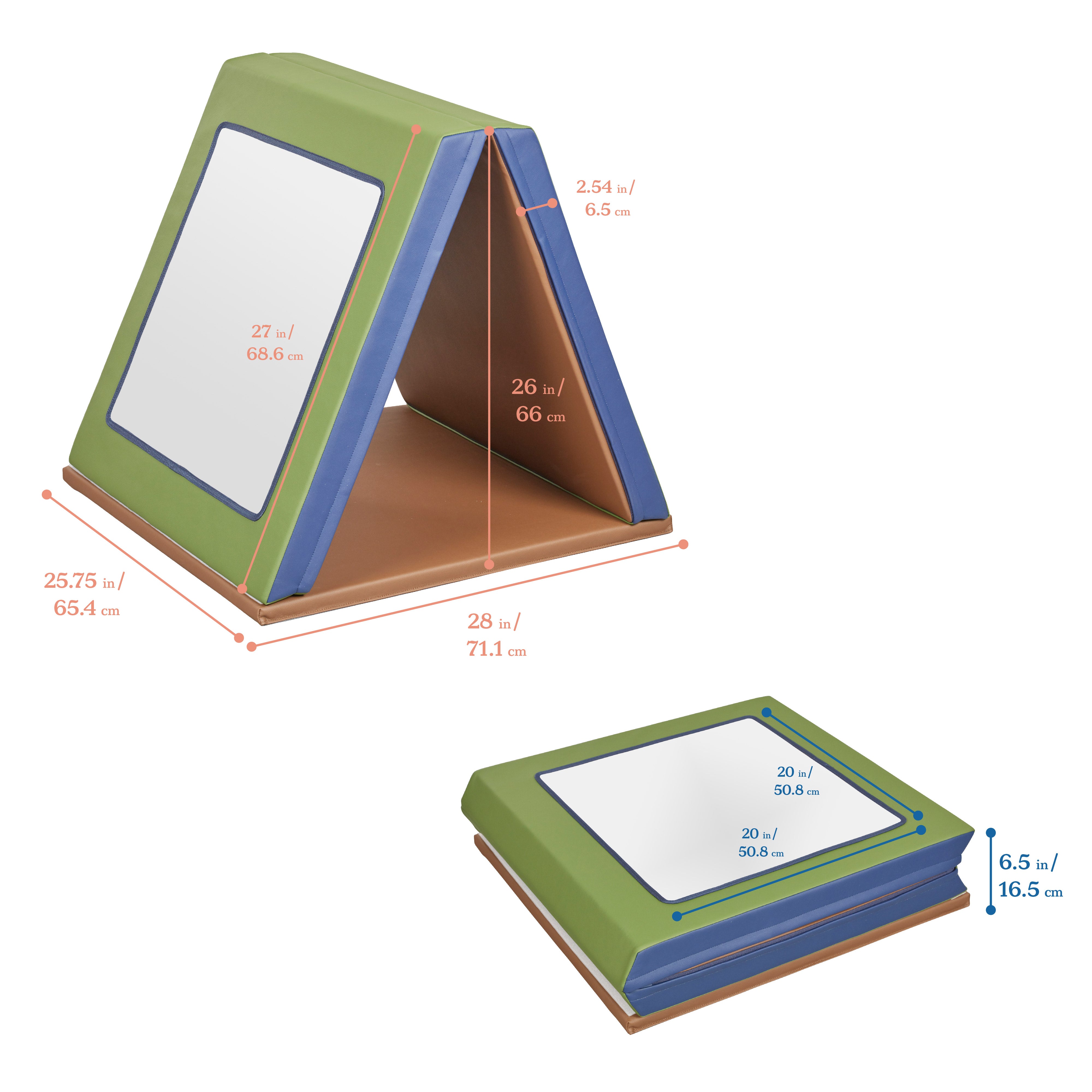 SoftZone Folding Floor Mirror