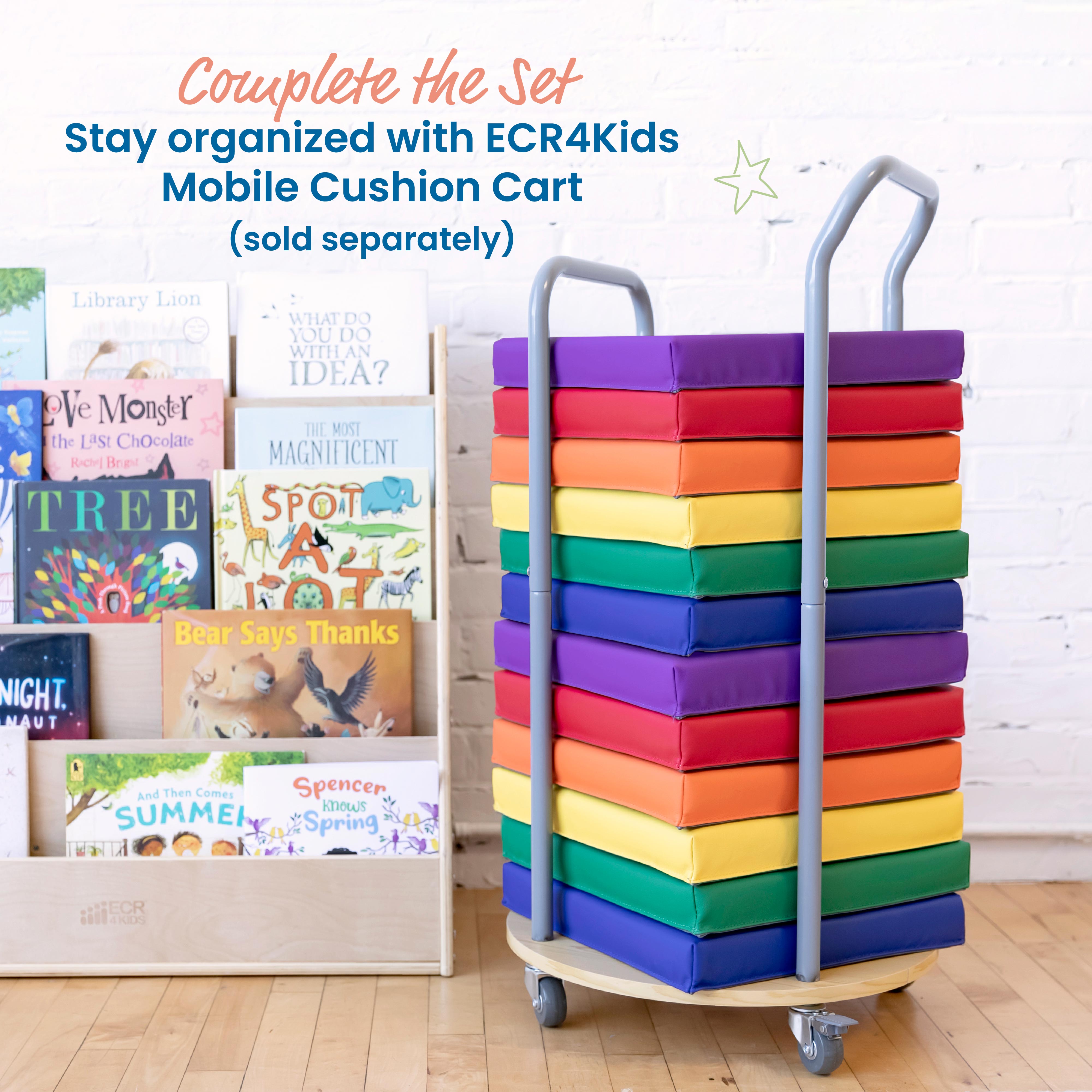 Floor Cushions, Square, 6-Piece