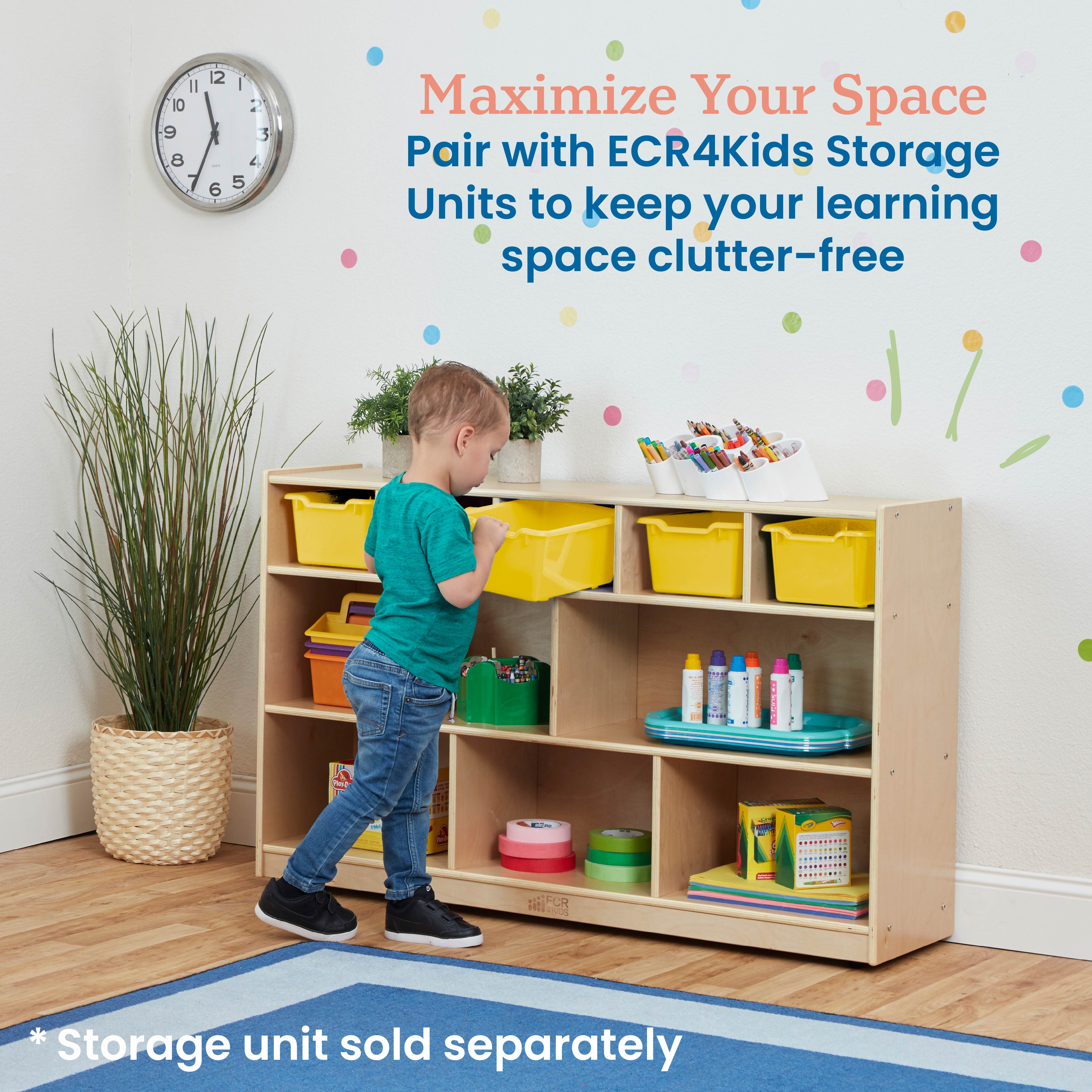 Scoop Front Storage Bin, 5-Piece