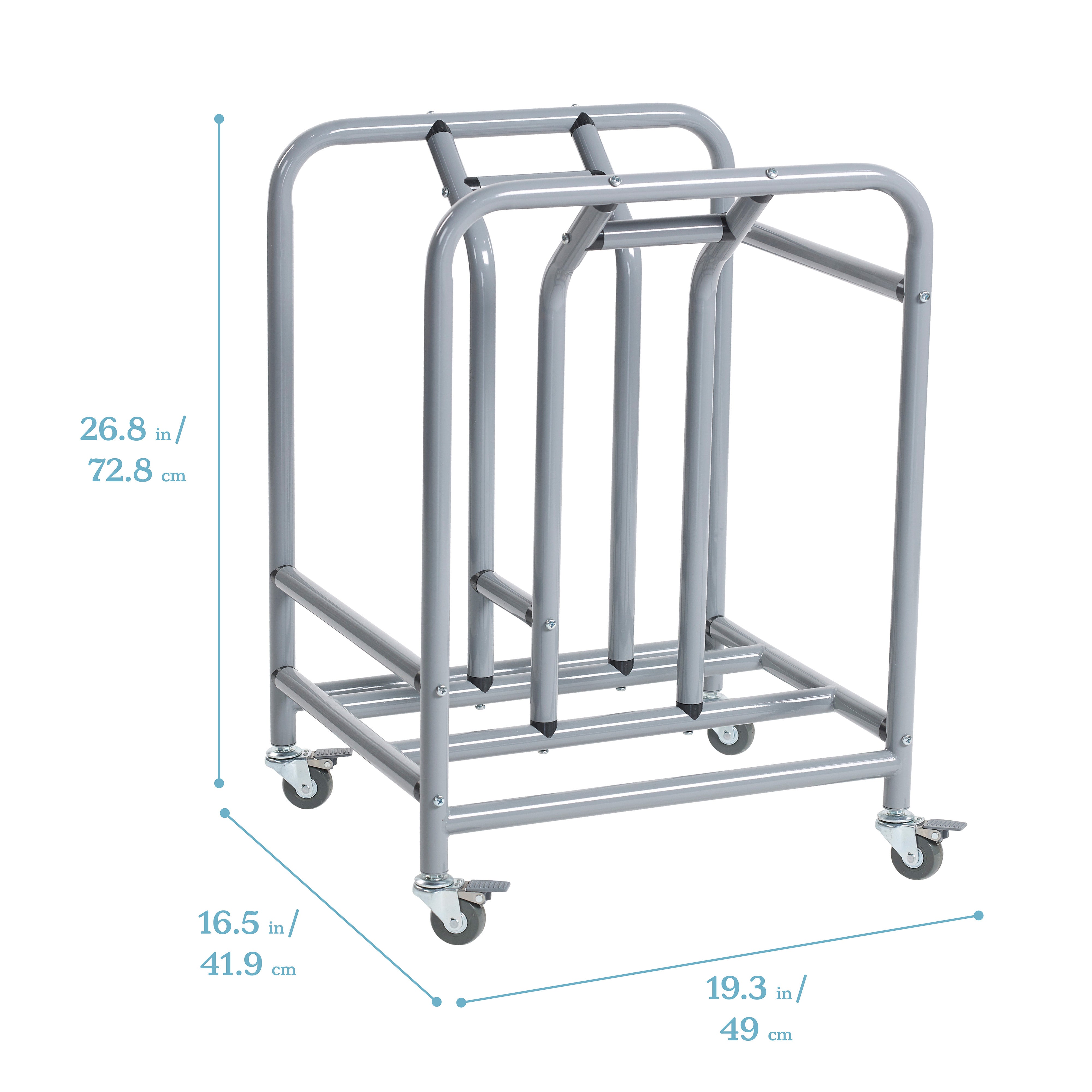 The Surf Portable Lap Desk with Mobile Storage Cart, 10-Pack
