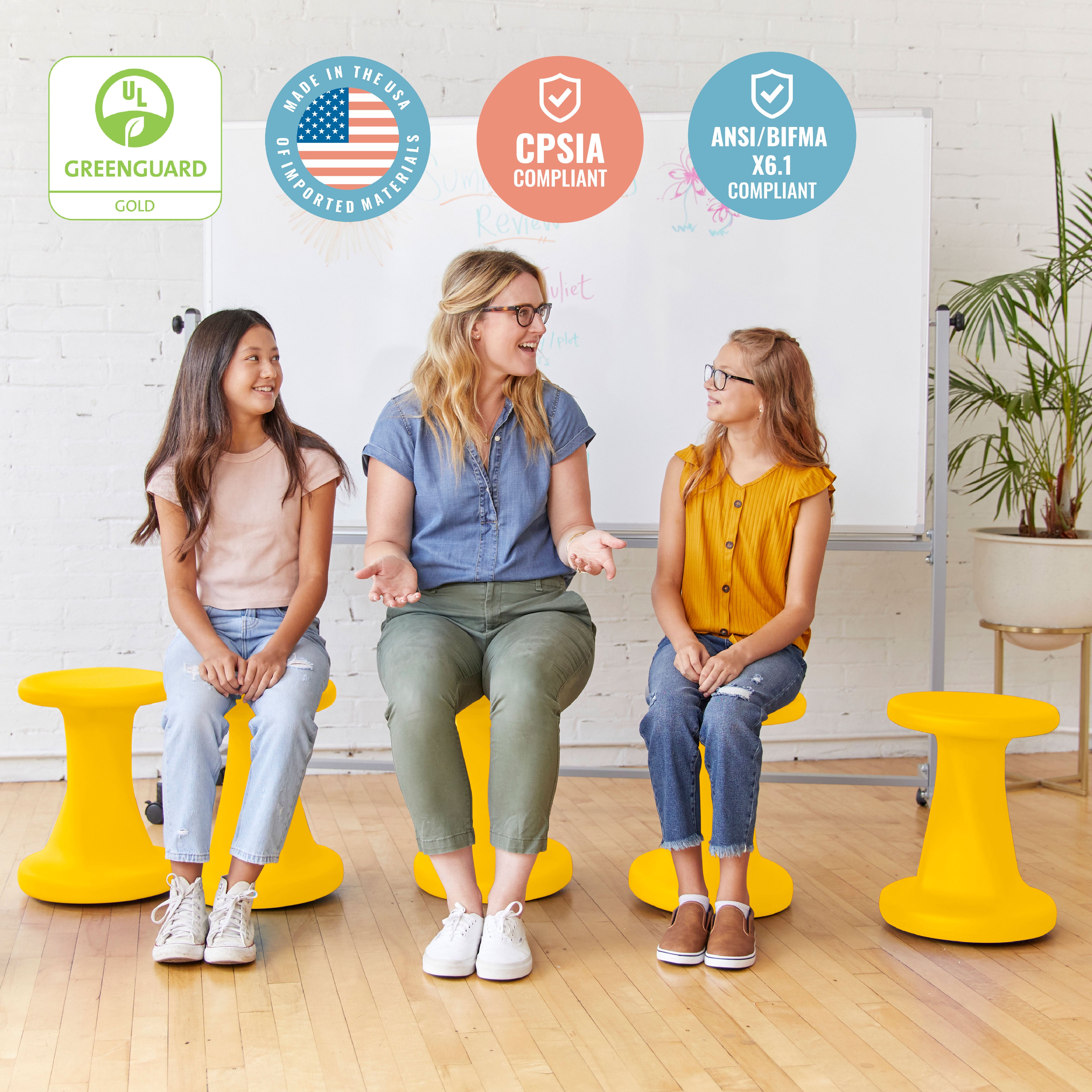 Twist Wobble Stool, 18in Seat Height