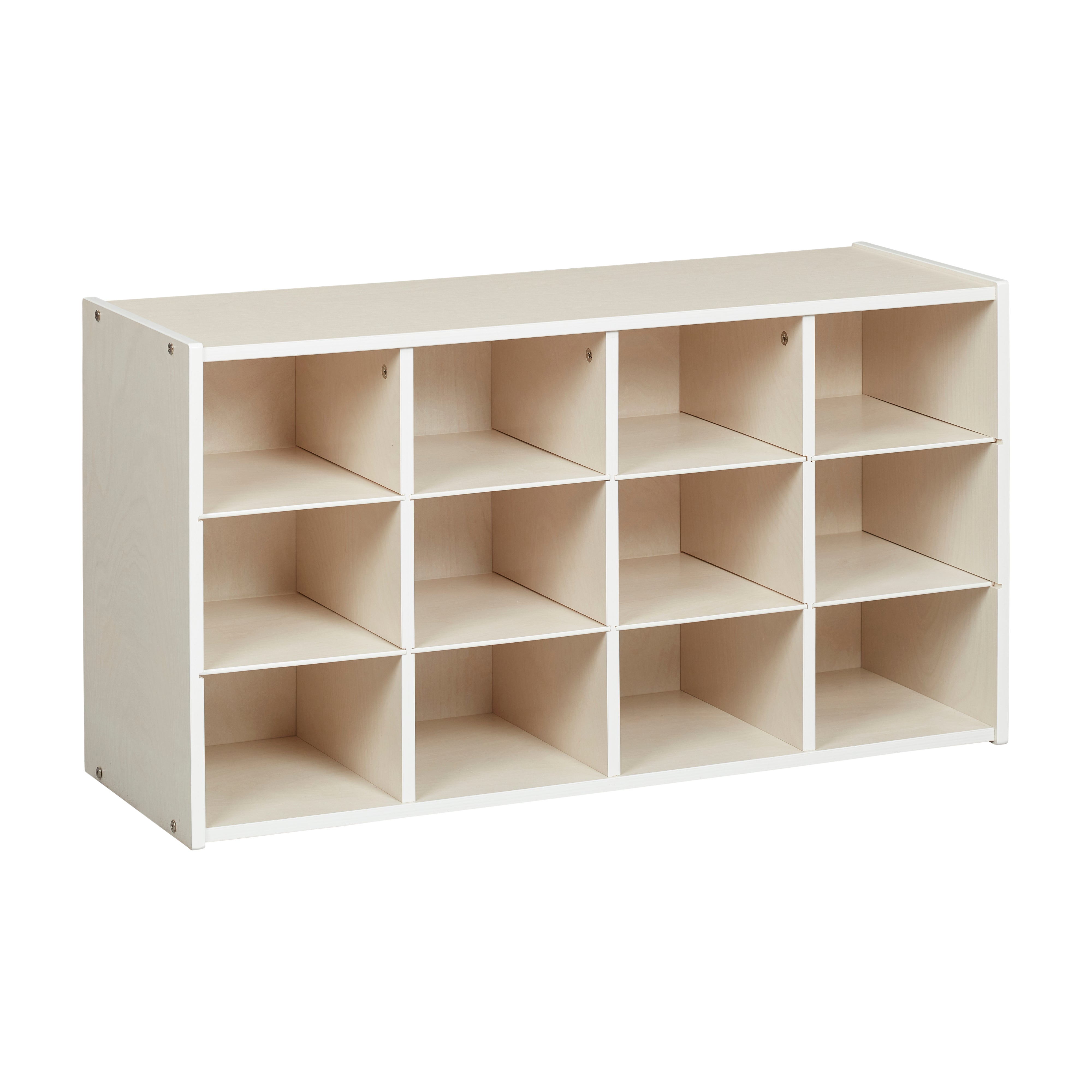 Streamline 12 Cubby Tray Storage Cabinet, 3x4