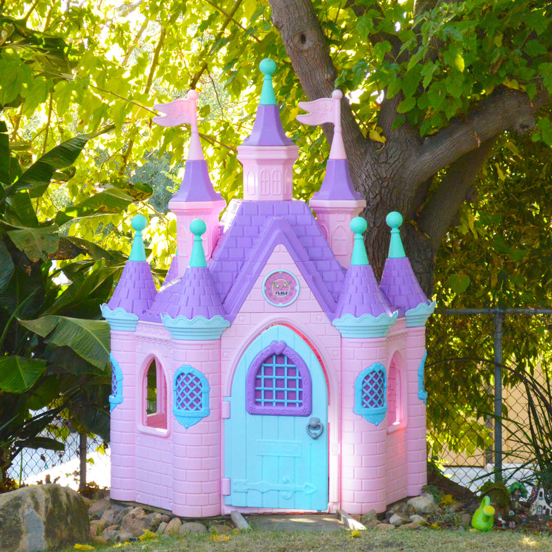 Jumbo Princess Palace Playhouse, Indoor/Outdoor Castle with Turrets and Flags