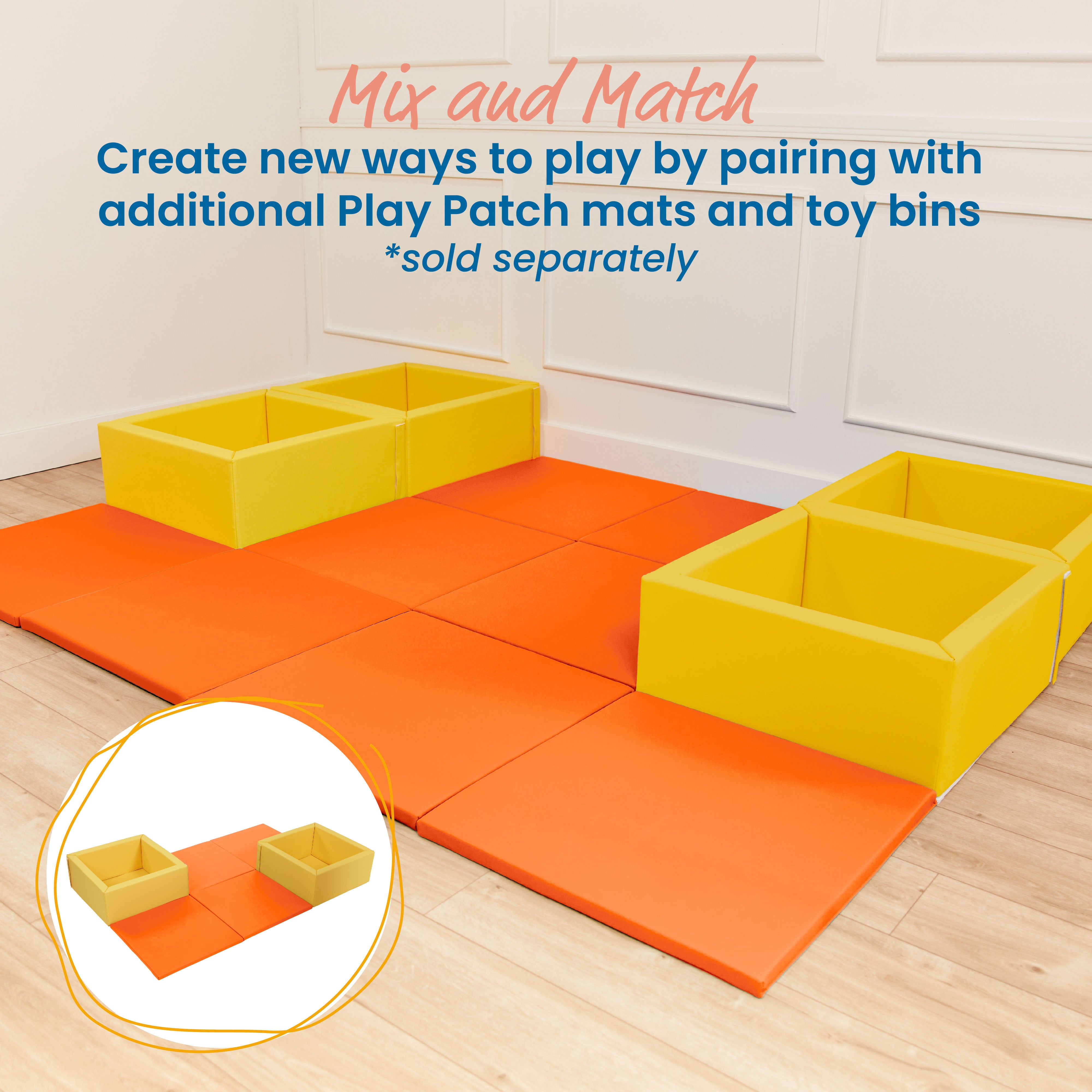 Play Patch Activity Mat Squares, 4-Pack