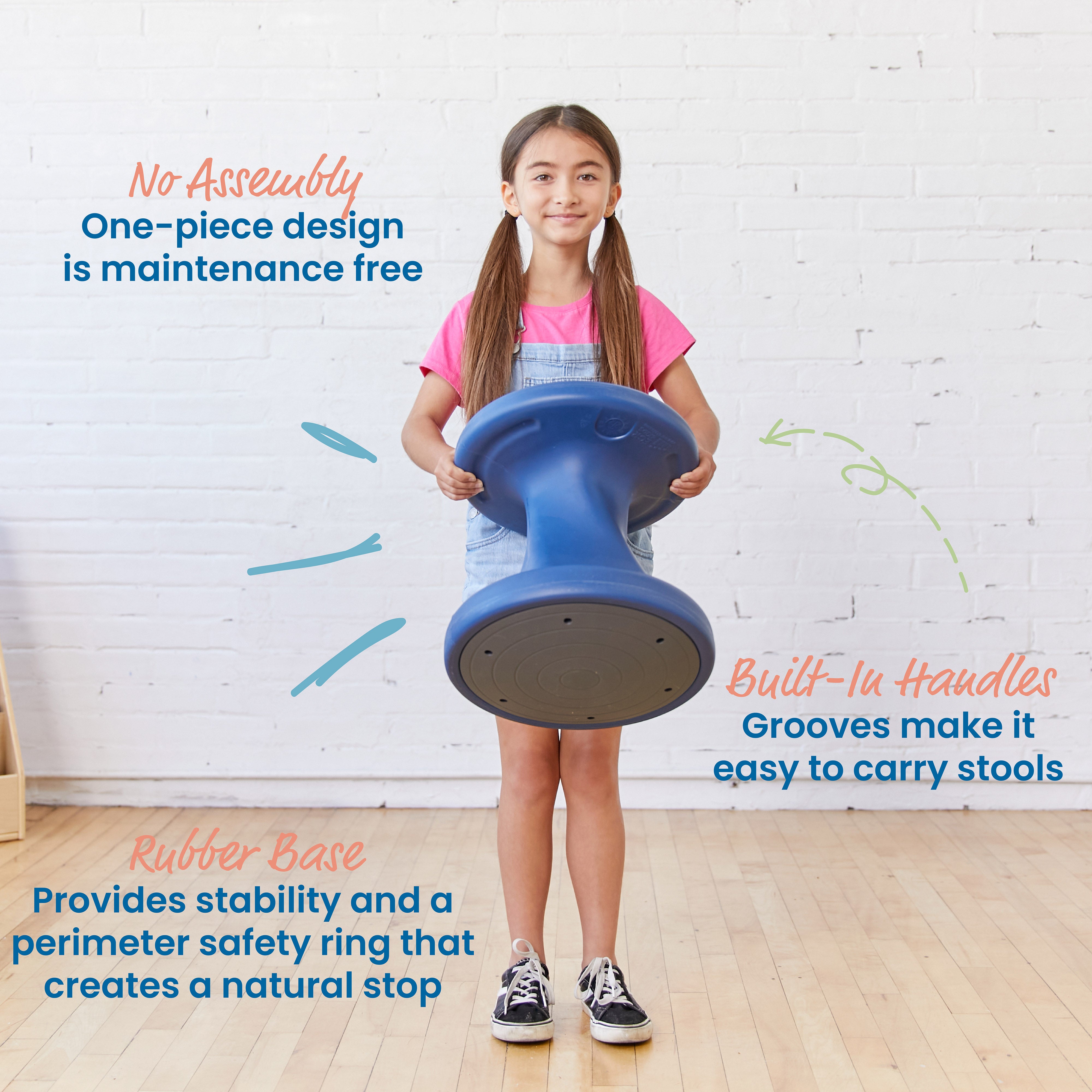 Twist Wobble Stool, 14in Seat Height, Active Seating