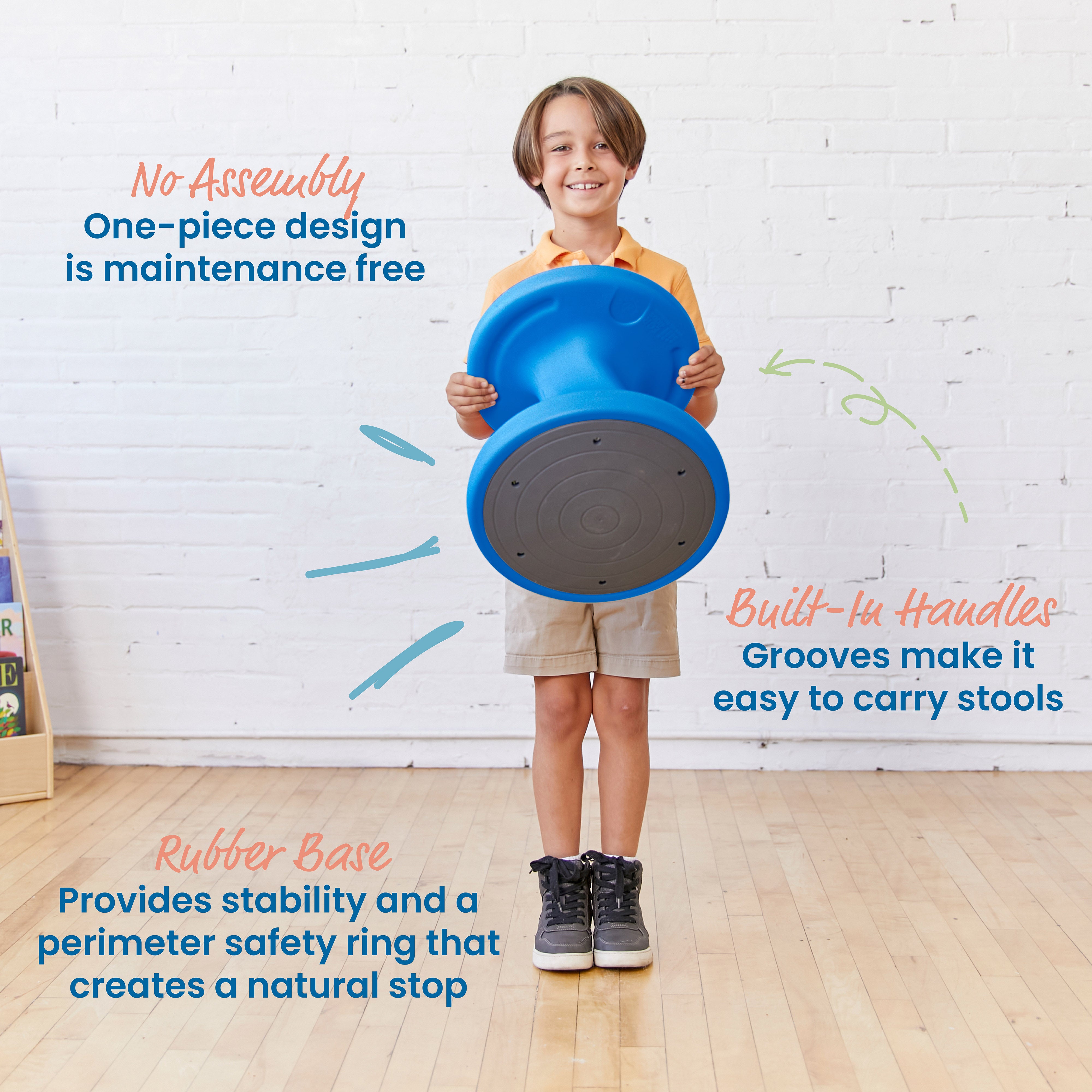 Twist Wobble Stool, 14in Seat Height