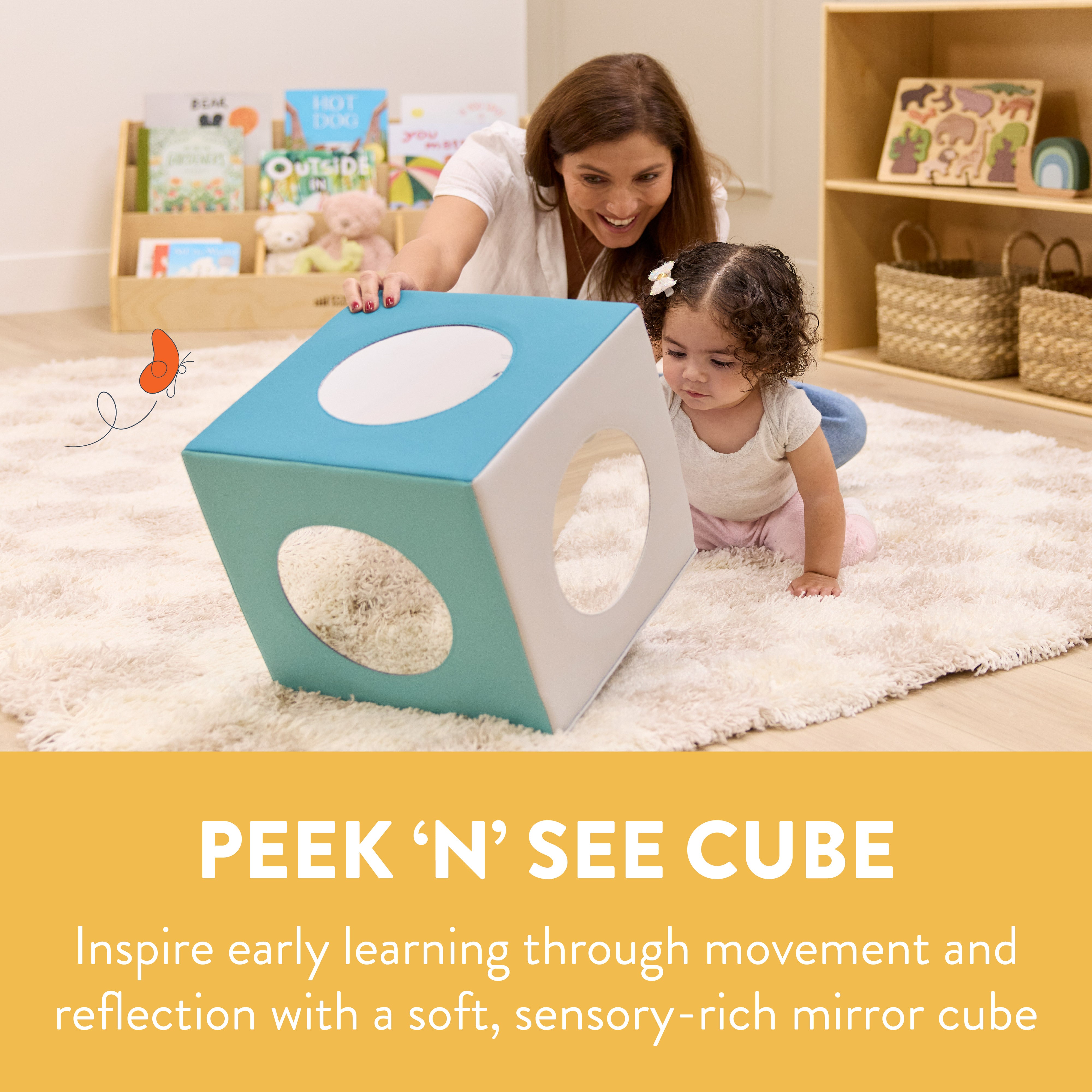 Peek 'n' See Sensory Activity Mirror Cube