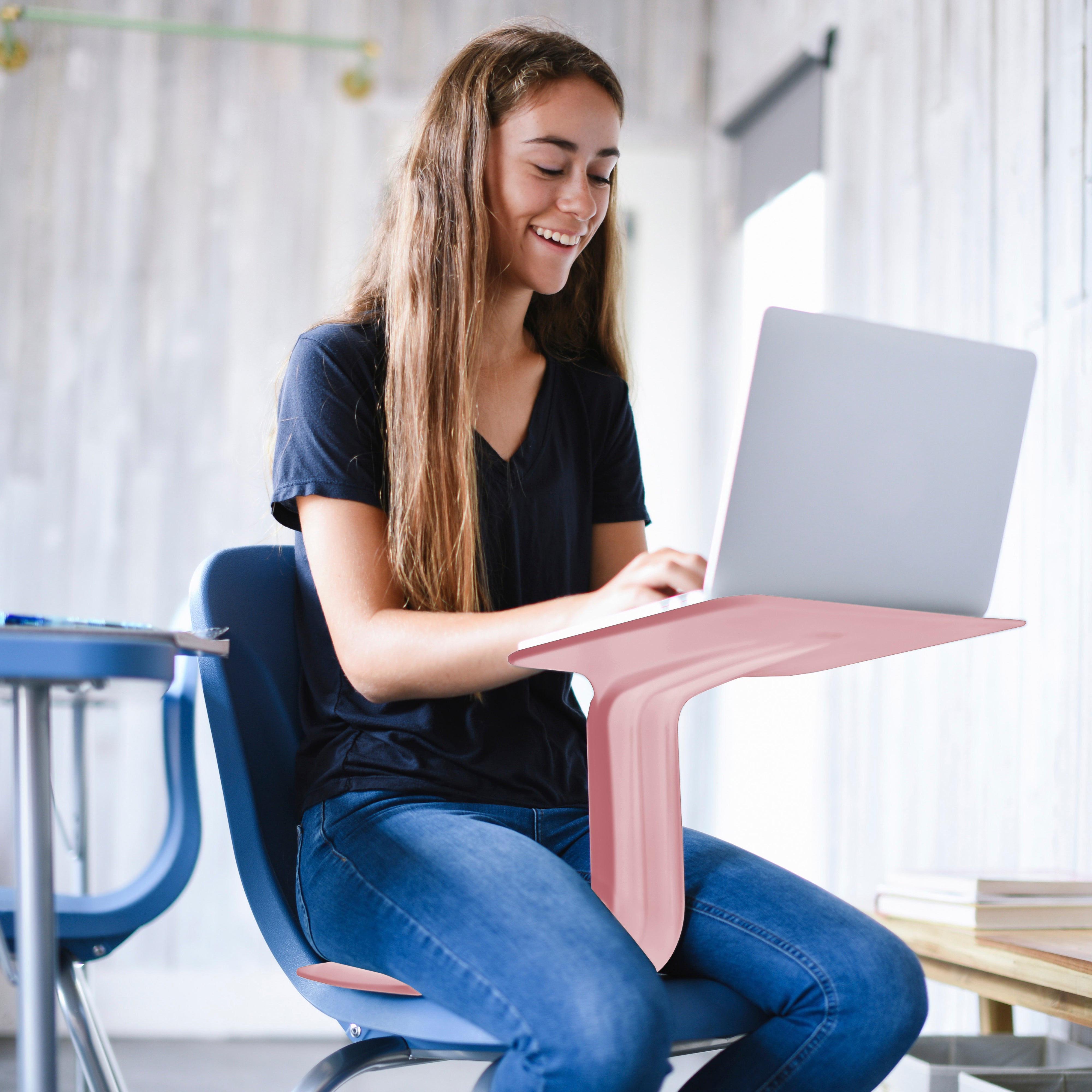 The Surf Portable Lap Desk with Mobile Storage Rack, Flexible Seating, 30-Piece
