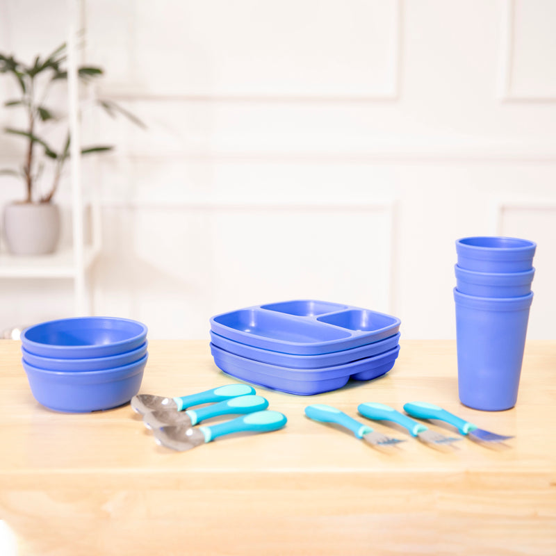 My First Meal Pal Toddler Tableware and Utensils Set, BPA-Free and Dishwasher Safe, 15-Piece