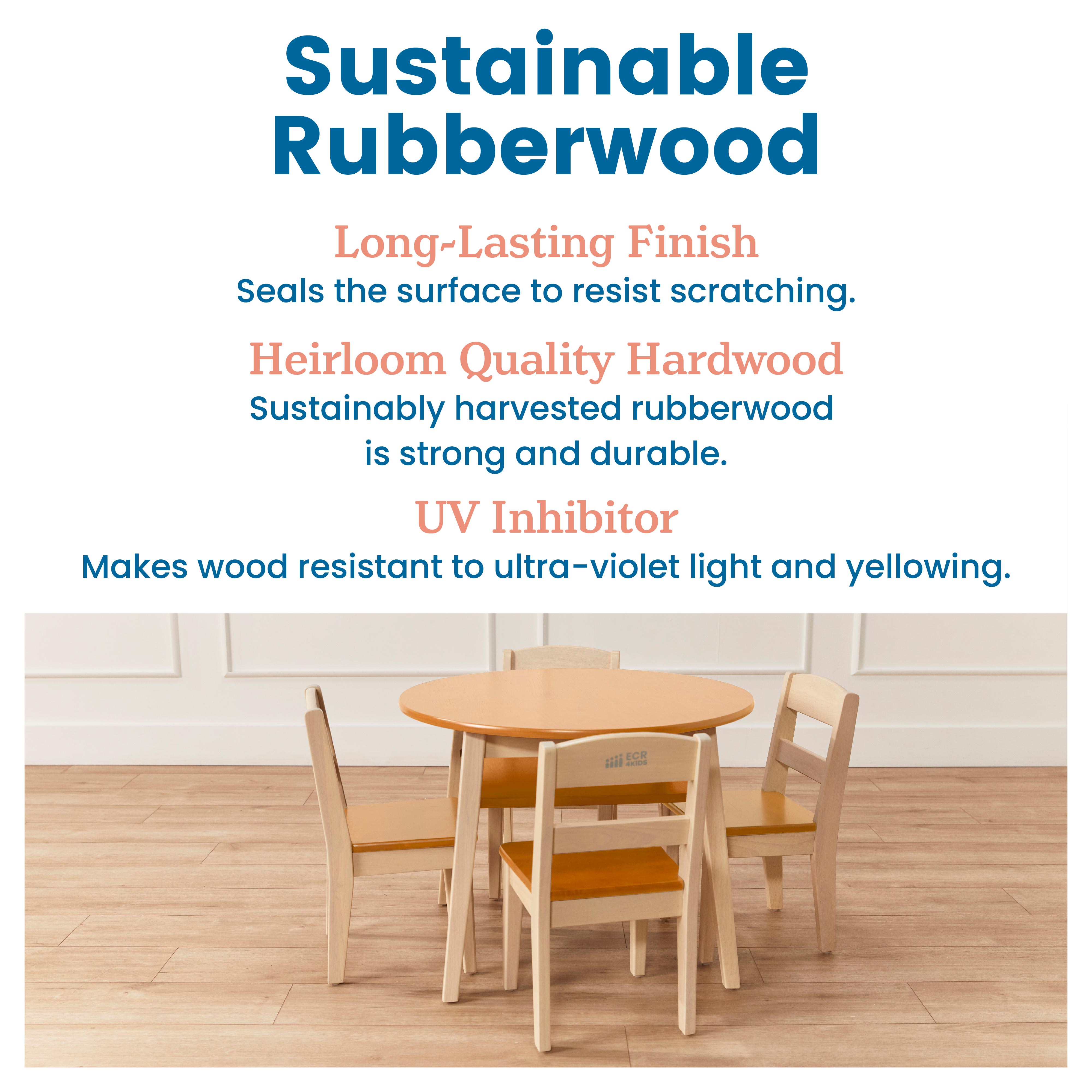 Hideaway Table and Chair Set, 5-Piece