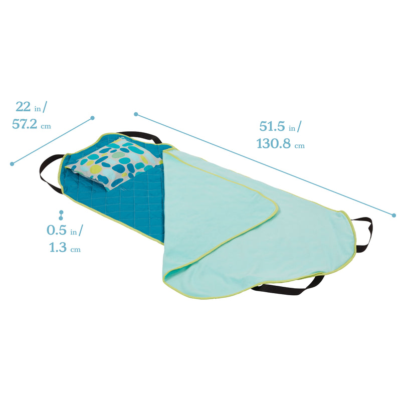 Toddler Nap Mat Companion - Portable All-in-One Preschool/Daycare Nap Bundle