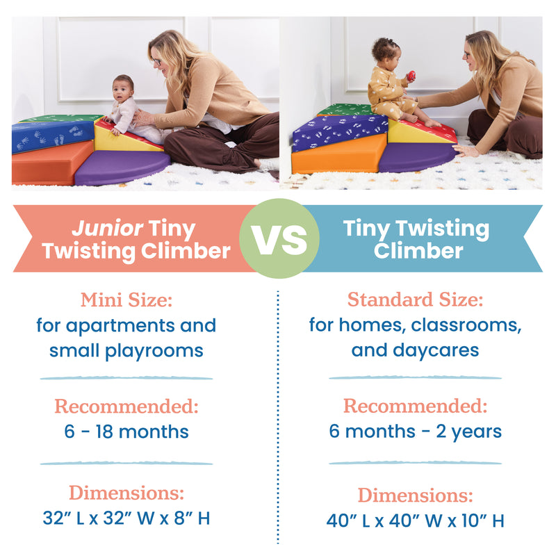 Junior Tiny Twisting Corner Climber, Beginner Playset, 5-Piece