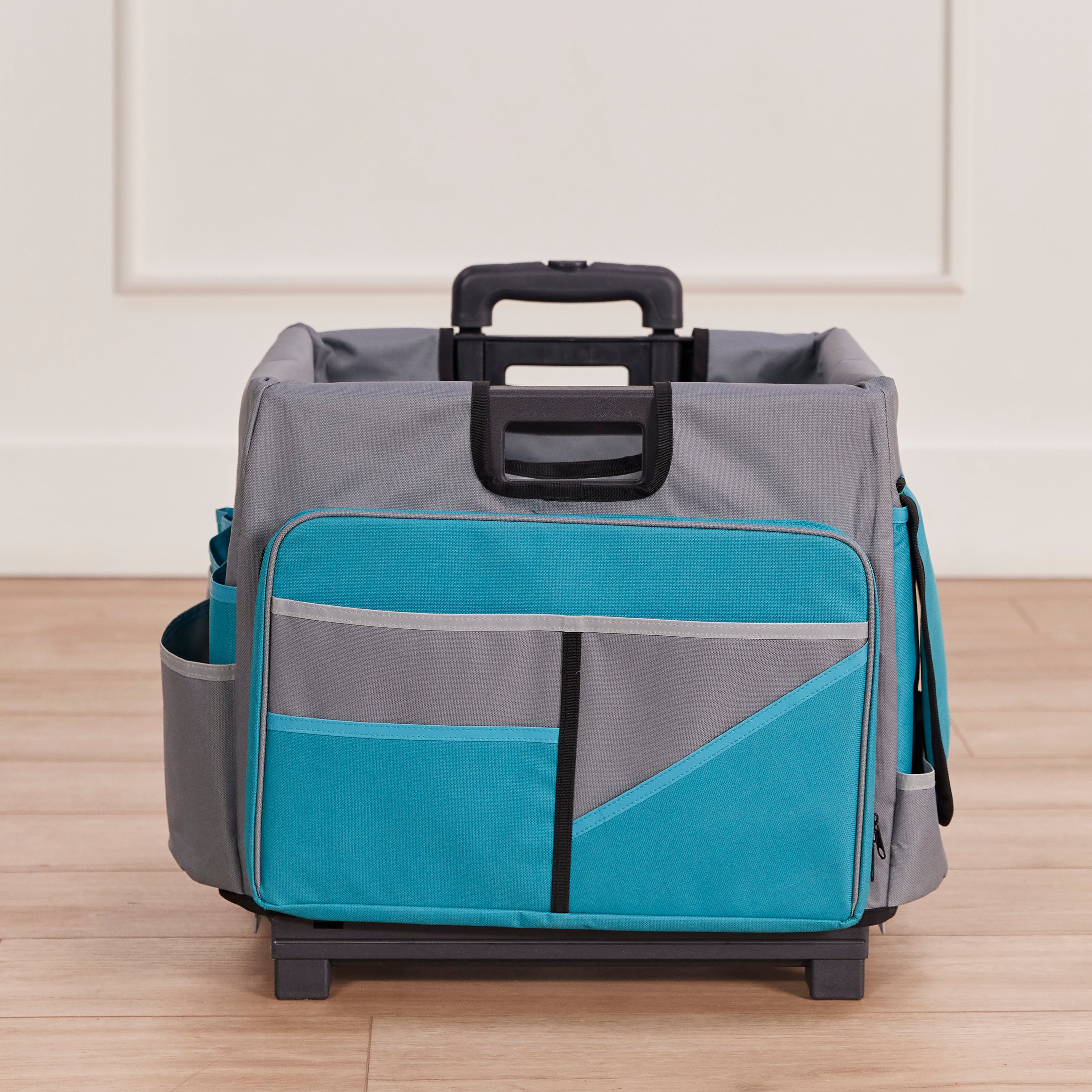 Universal Rolling Cart with Canvas Organizer Bag, Mobile Storage