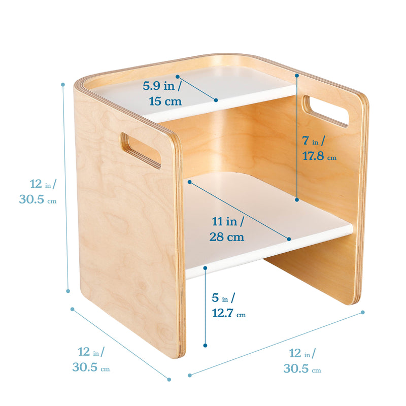 Bentwood Multipurpose Cube Chair, Kids Furniture