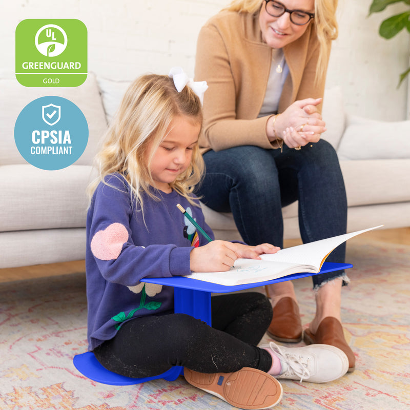 The Surf Portable Lap Desk, Kids Floor Desk, One-Piece Writing Table, Flexible Seating, 10-Pack