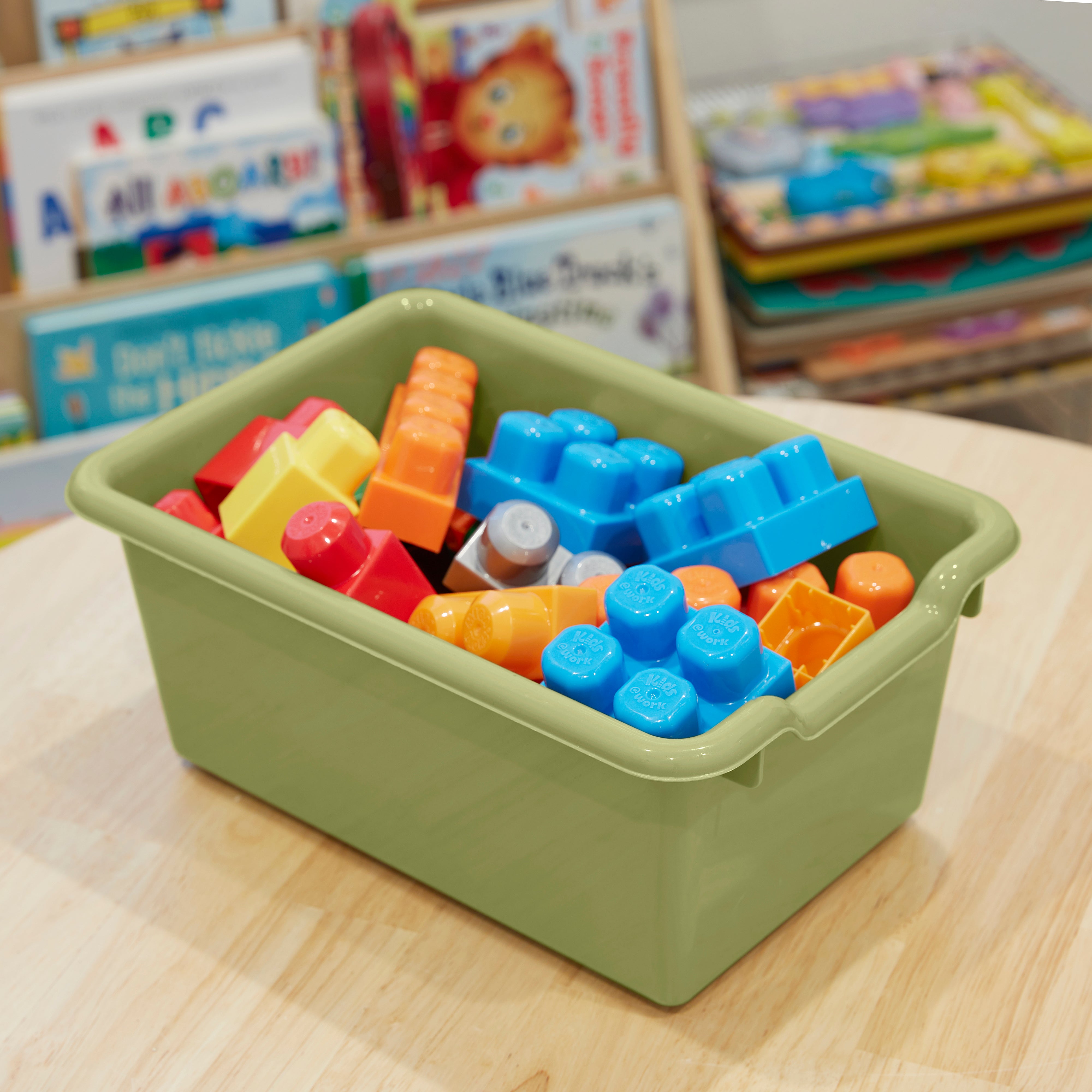 Scoop Front Storage Bins, Multipurpose Organization, 15-Pack
