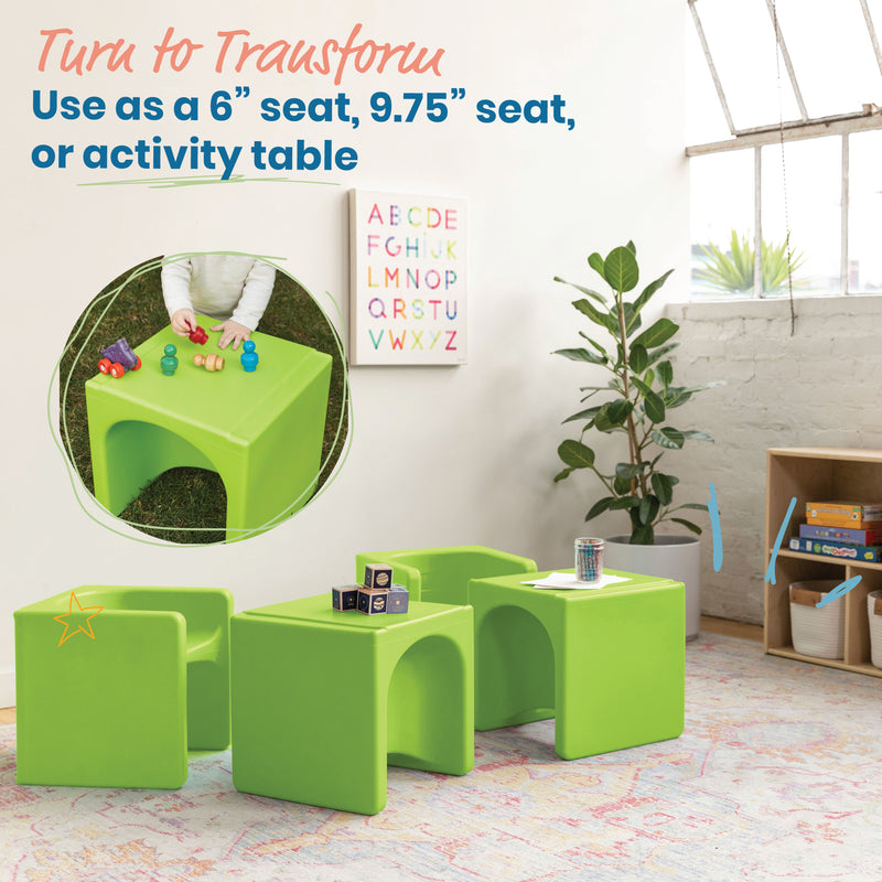 Tri-Me 3-In-1 Cube Chair, Kids Furniture