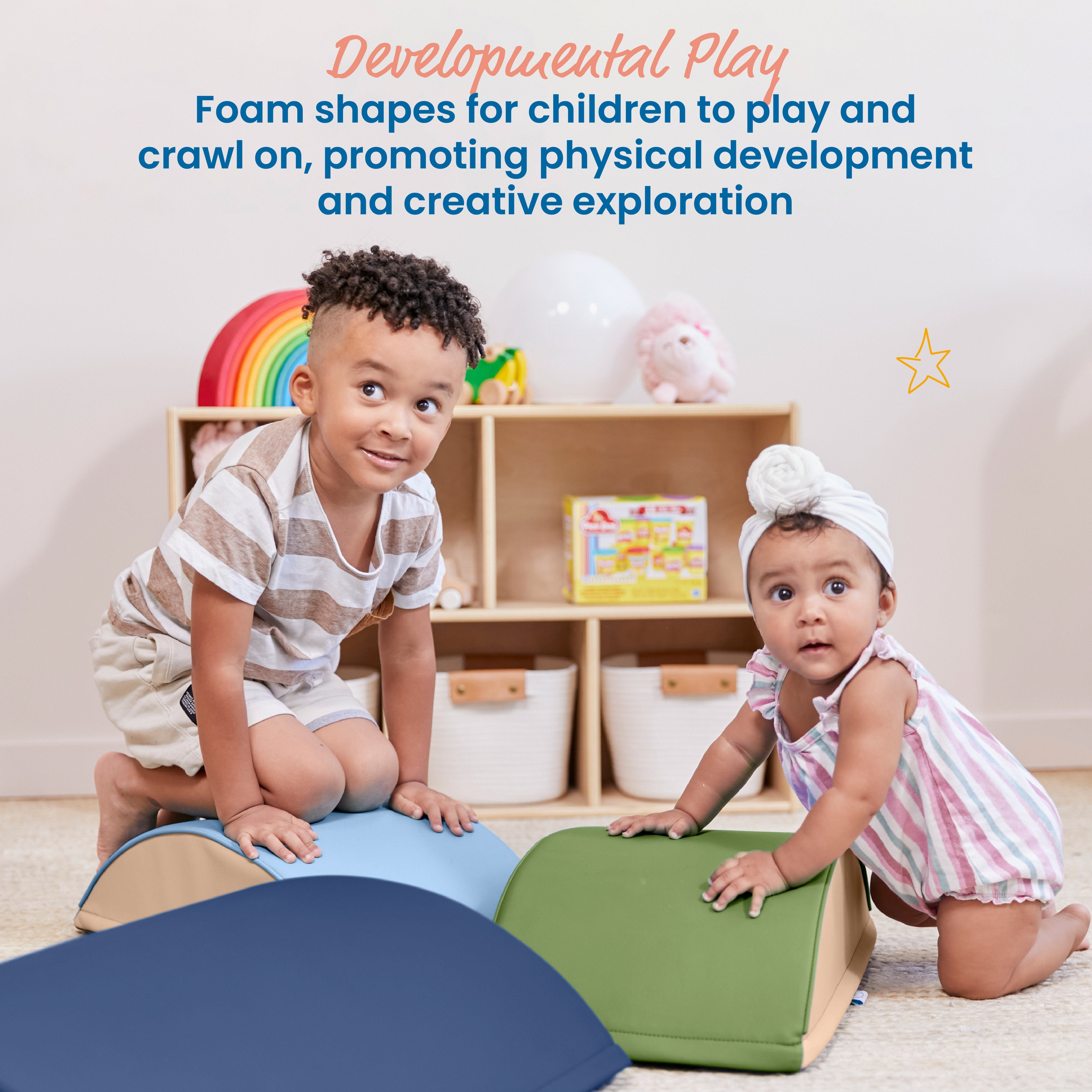 Colorful Log Climber Set, 3-Piece