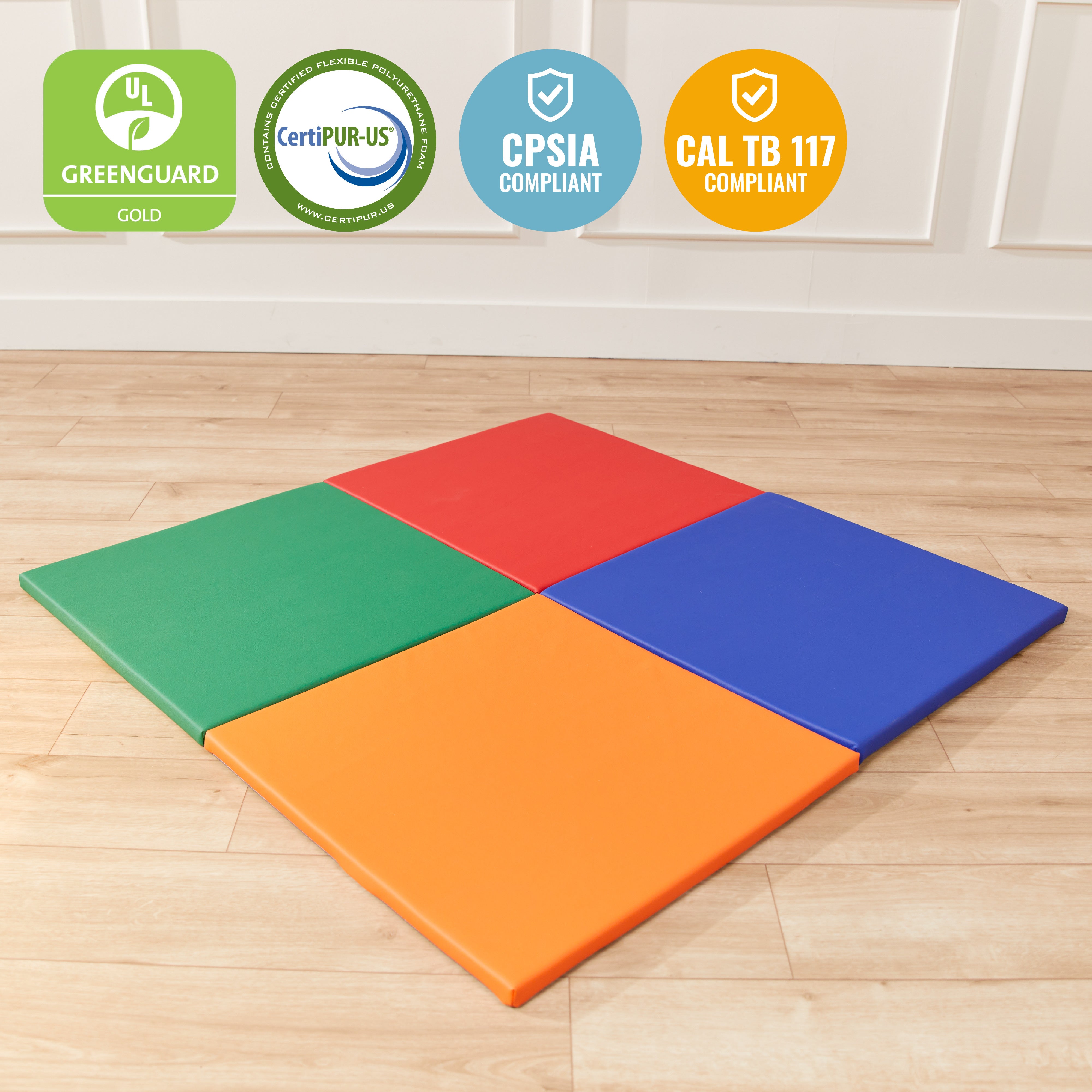 Play Patch Activity Mat Squares, 4-Pack