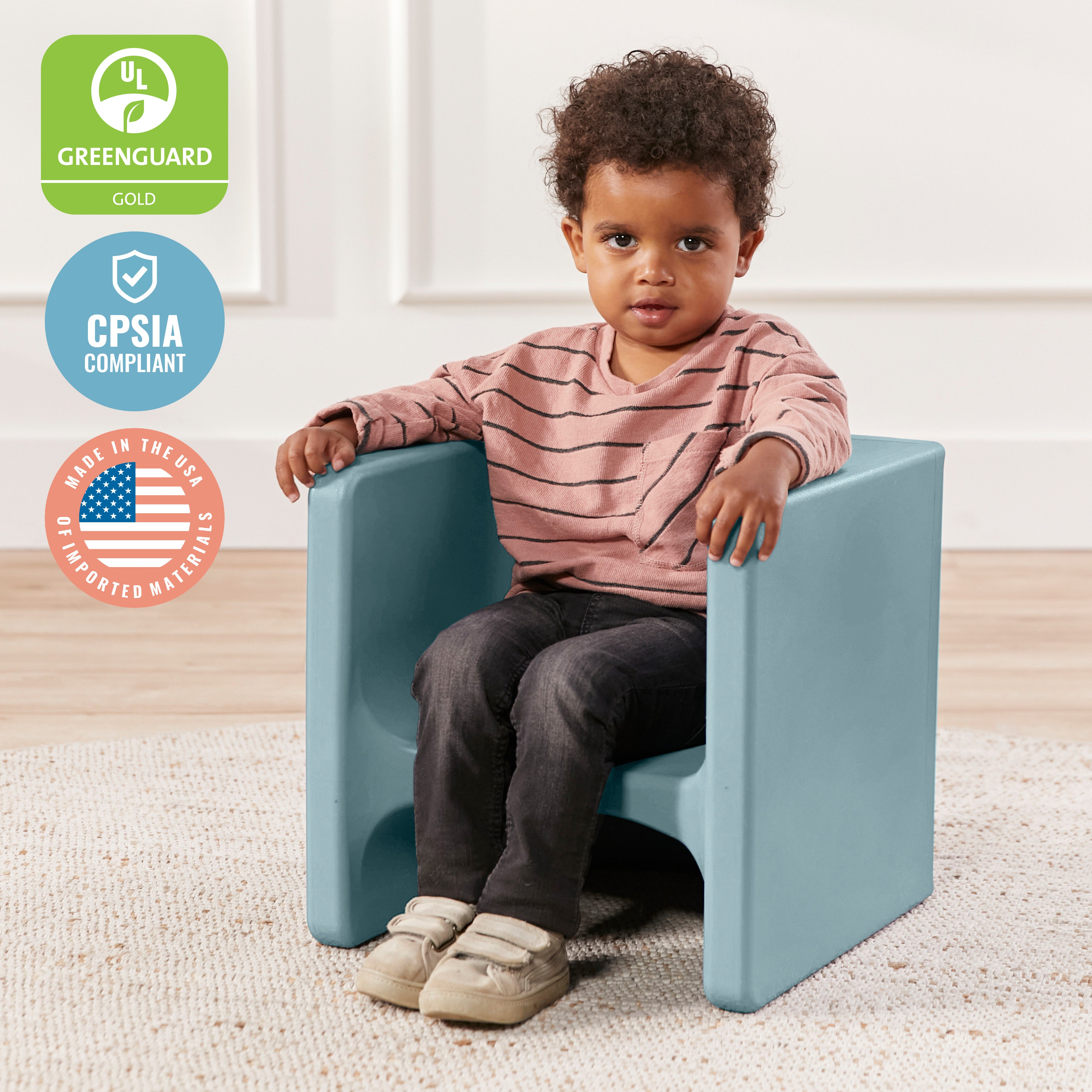 Picnic Table ECR4Kids Tri-Me Adaptable Kids Cube Chair And Table