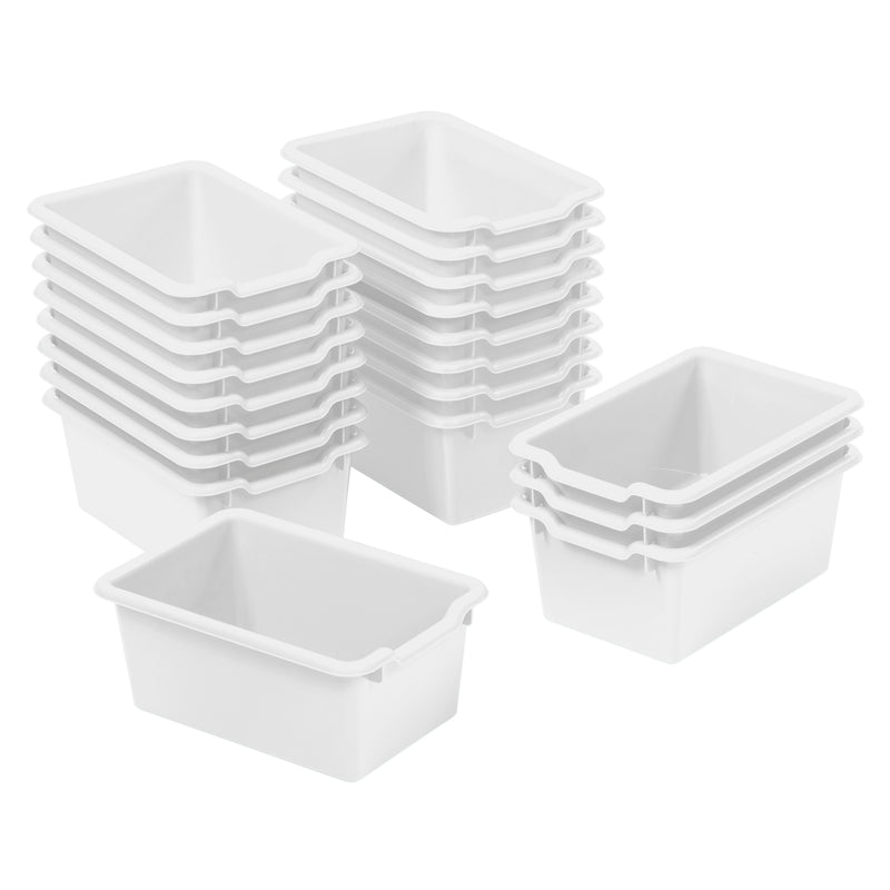 Scoop Front Storage Bins, Multipurpose Organization, 20-Pack