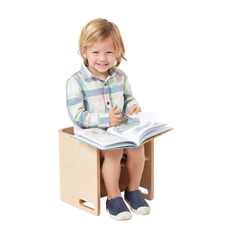 Bentwood Multipurpose Cube Chair, Kids Furniture