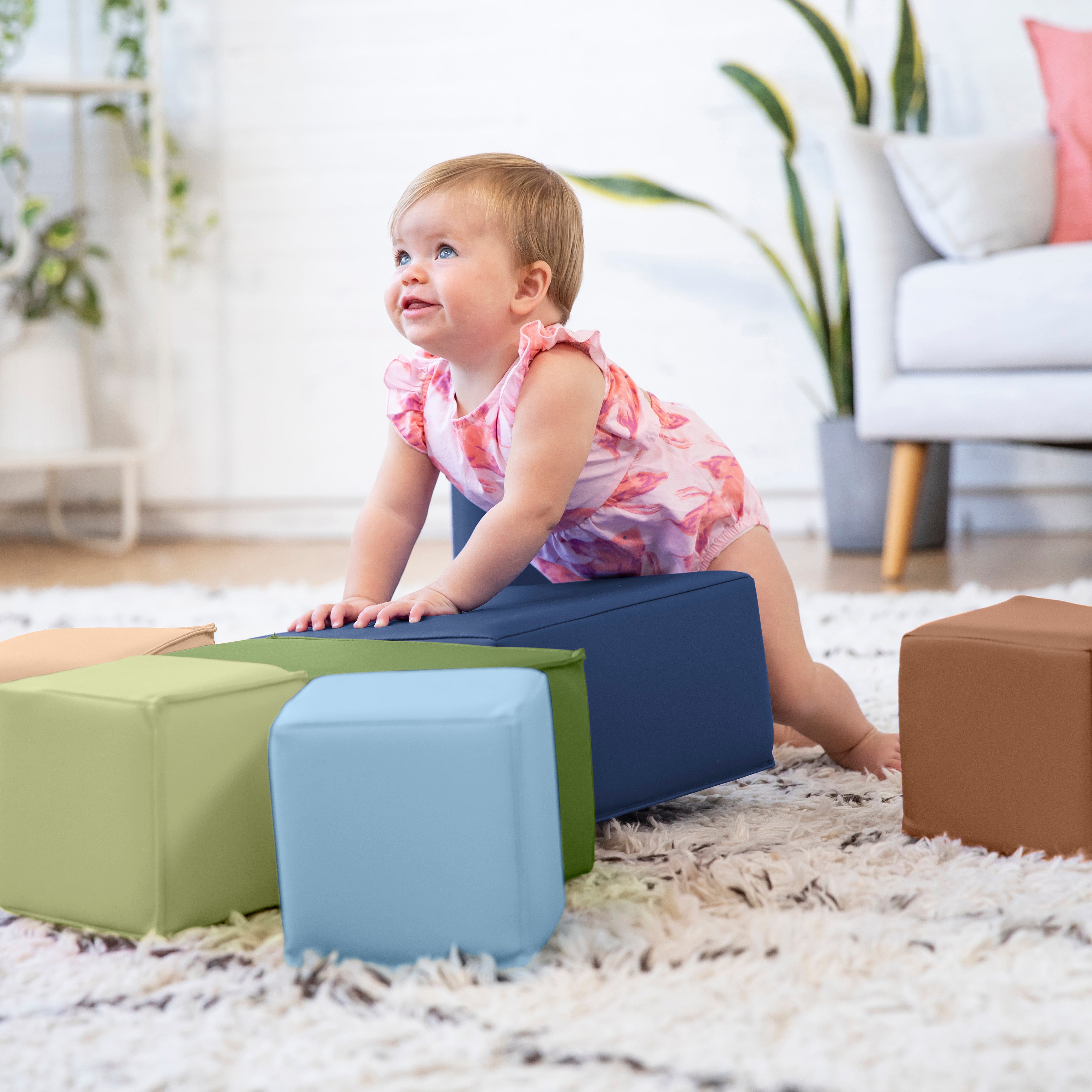 Toddler Foam Building Blocks, Foam Playset, 7-Piece