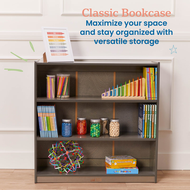 Classic Bookcase, Adjustable Shelves, 36in H