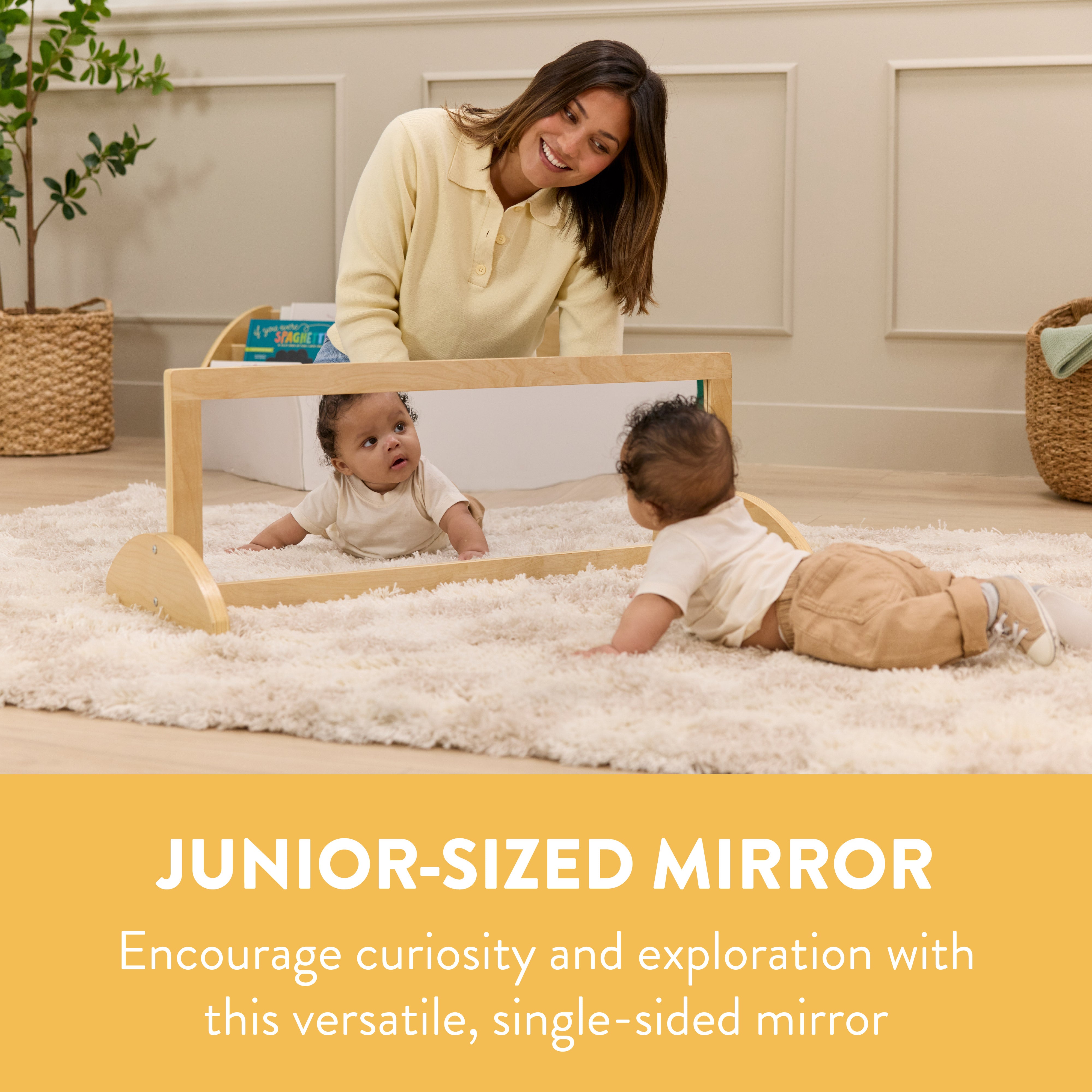 Junior Single-Sided Bi-Directional Baby Mirror