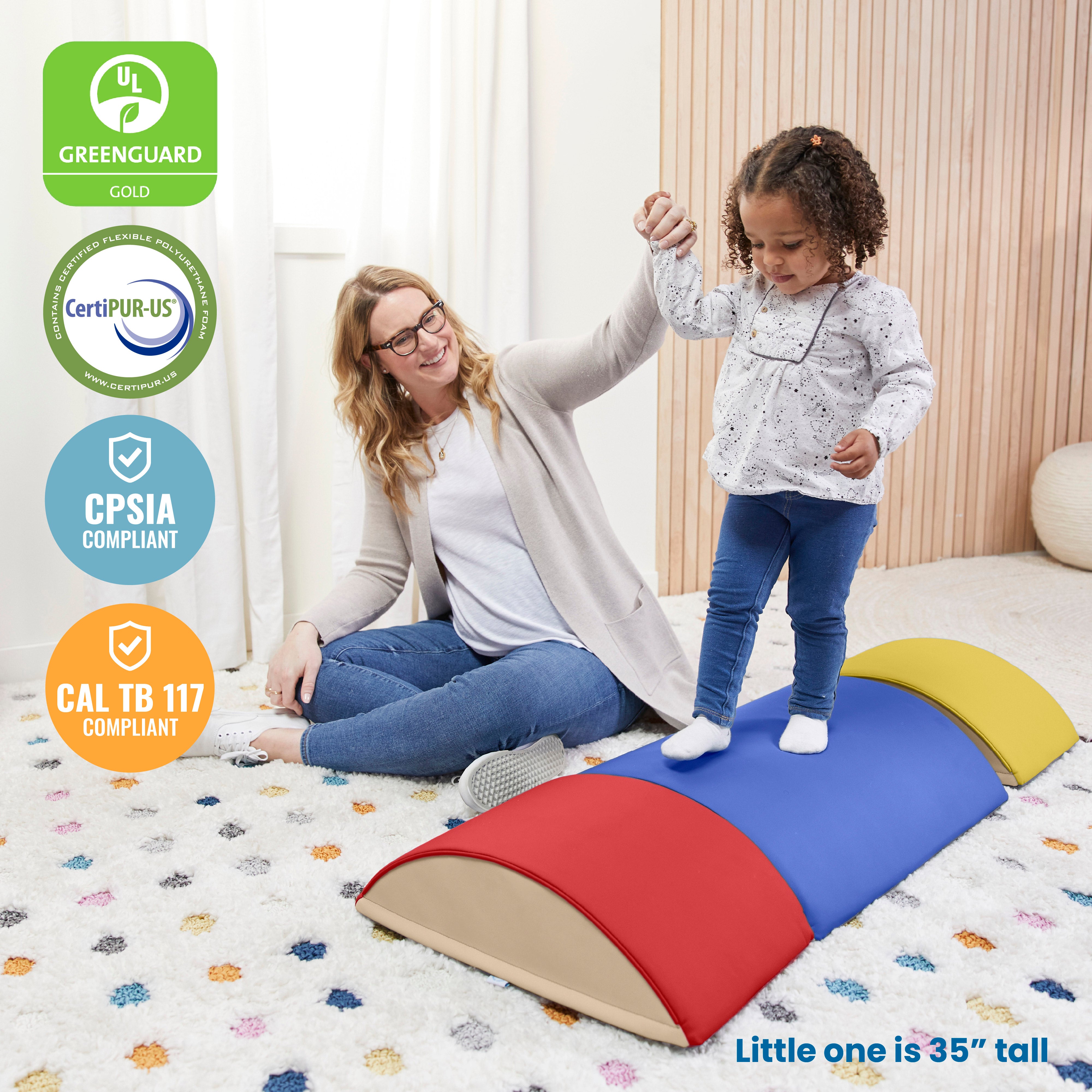 Colorful Log Climber Set, Balance Builders, 3-Piece