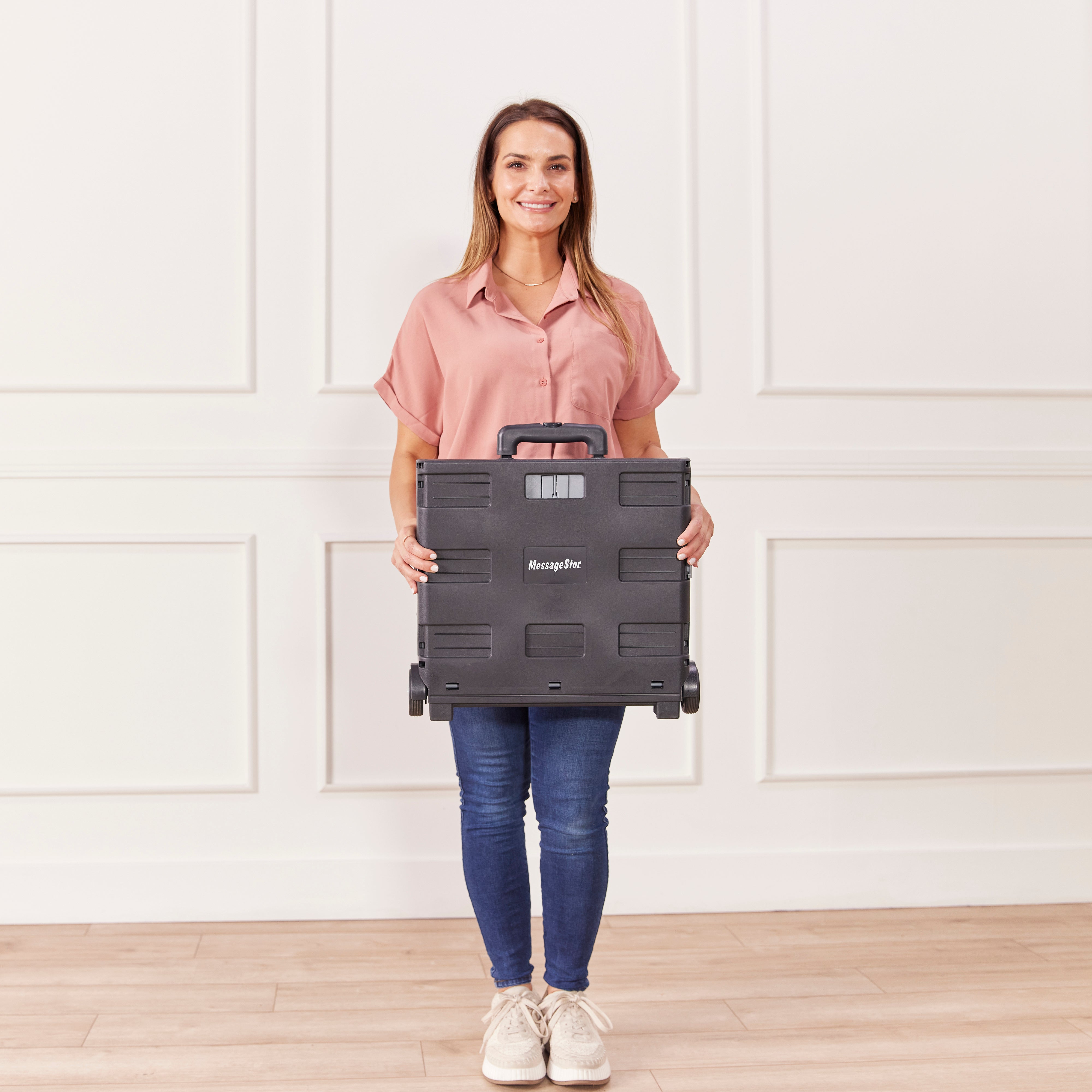 Universal Rolling Cart with Canvas Organizer Bag, Mobile Storage