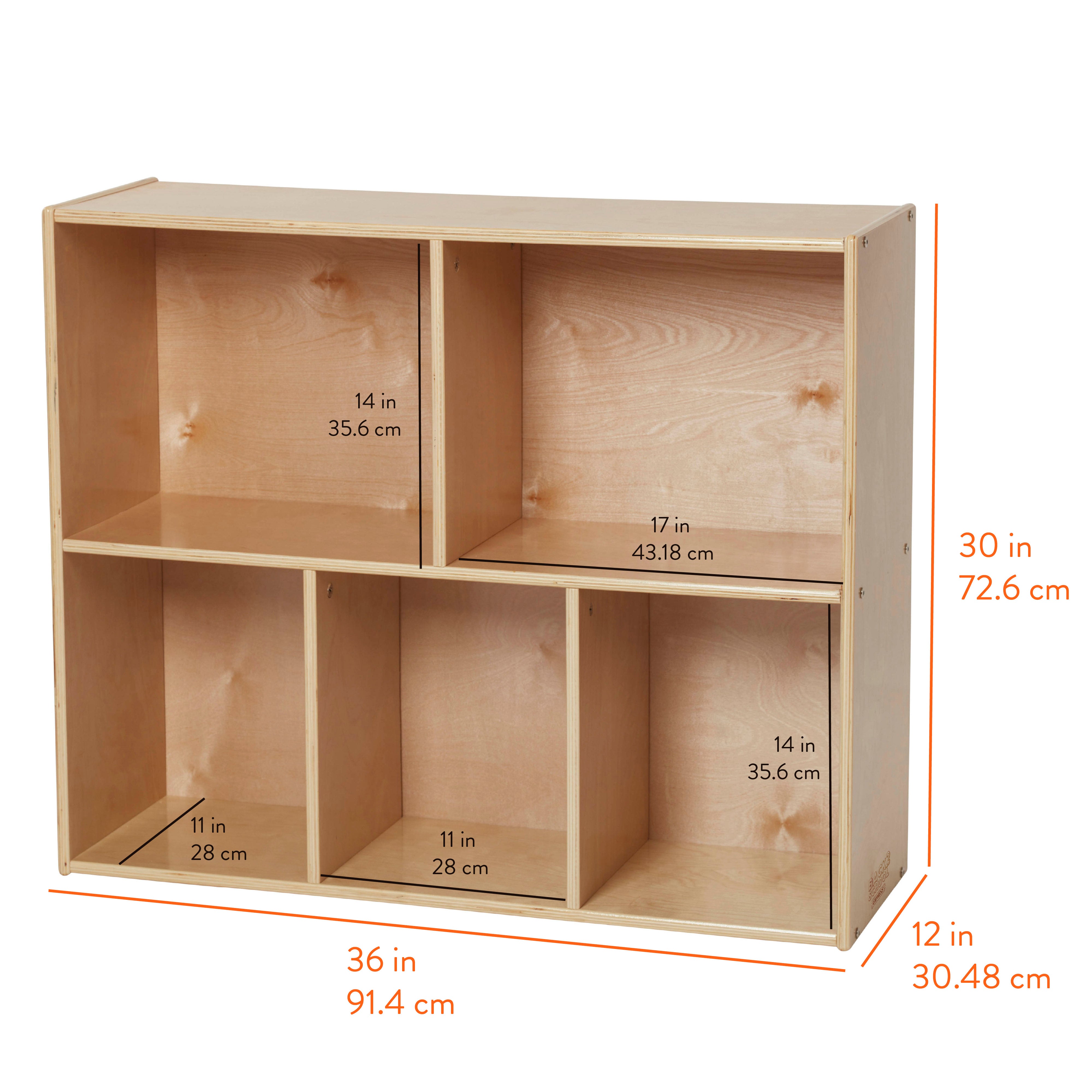 Sleekline 5-Compartment Storage Cabinet, Builder