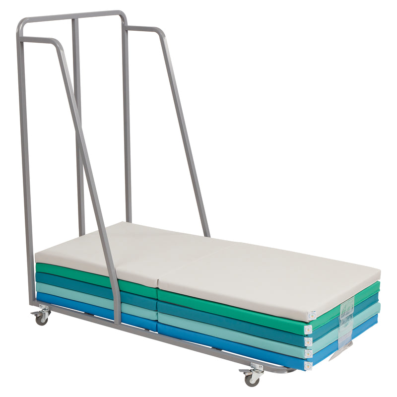 Rest Mat Trolley, Storage Cart - Grey