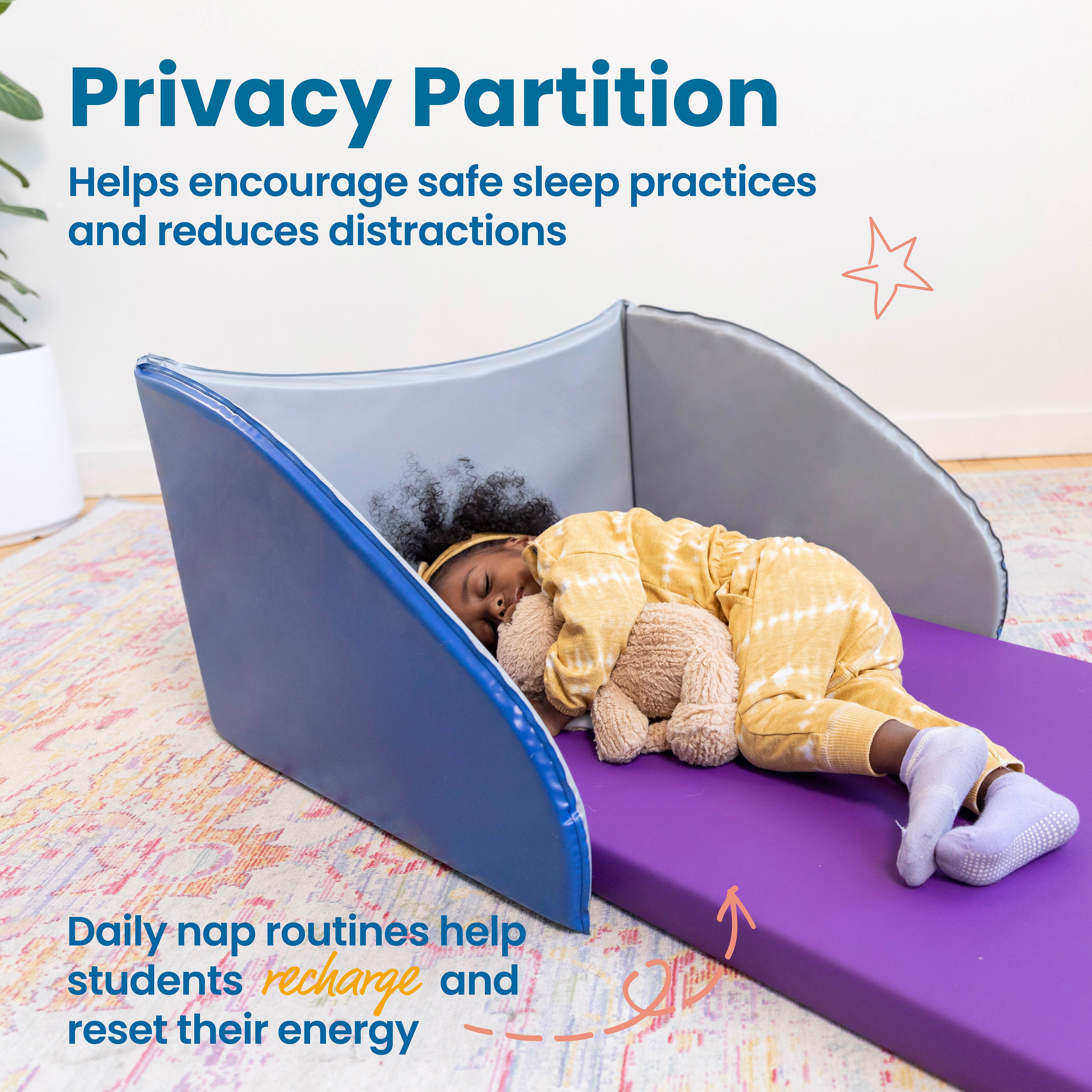 Naptime Privacy Partition for Cots and Rest Mats, 5-Pack