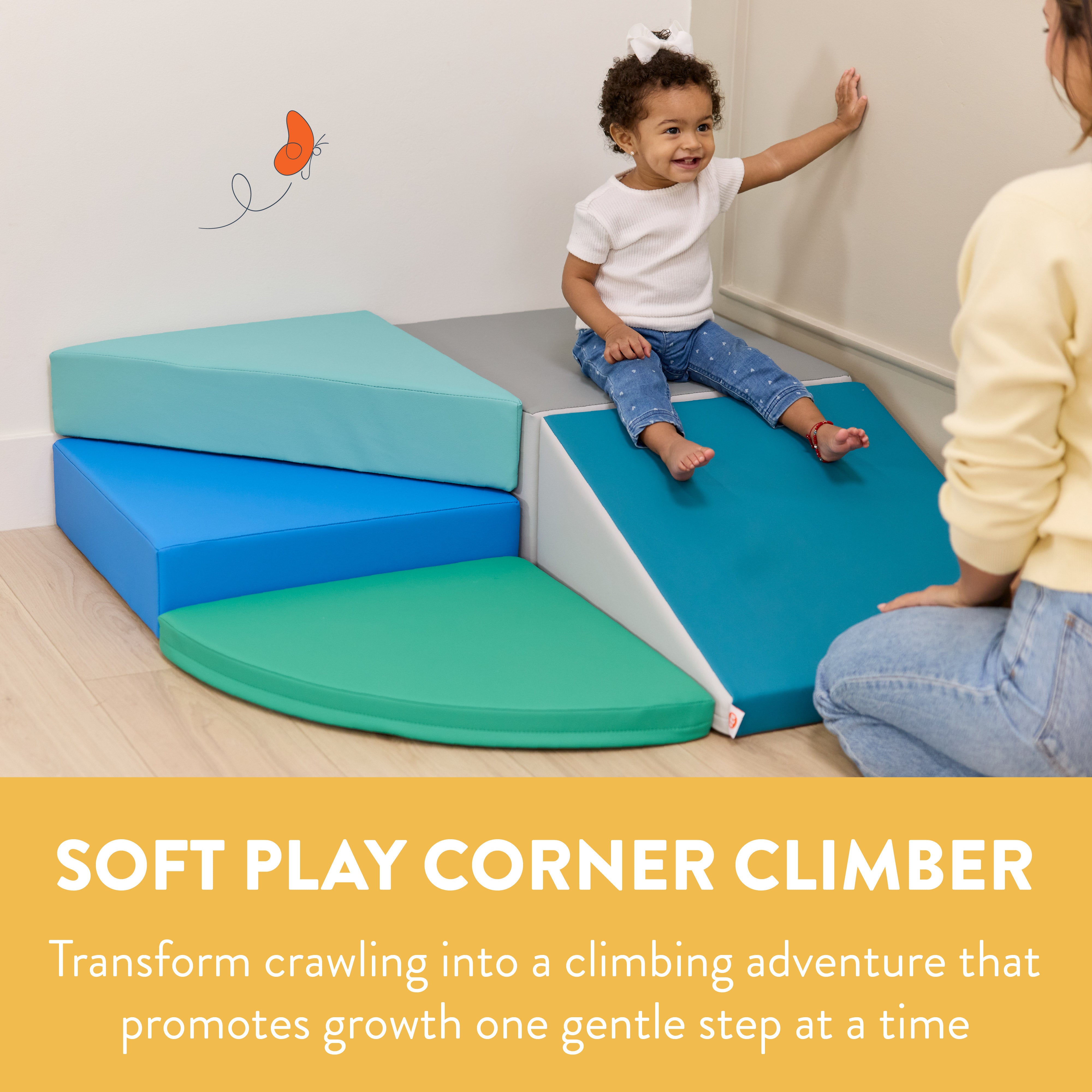 Little Haven Twist Step & Slide Corner Climber, 5-Piece