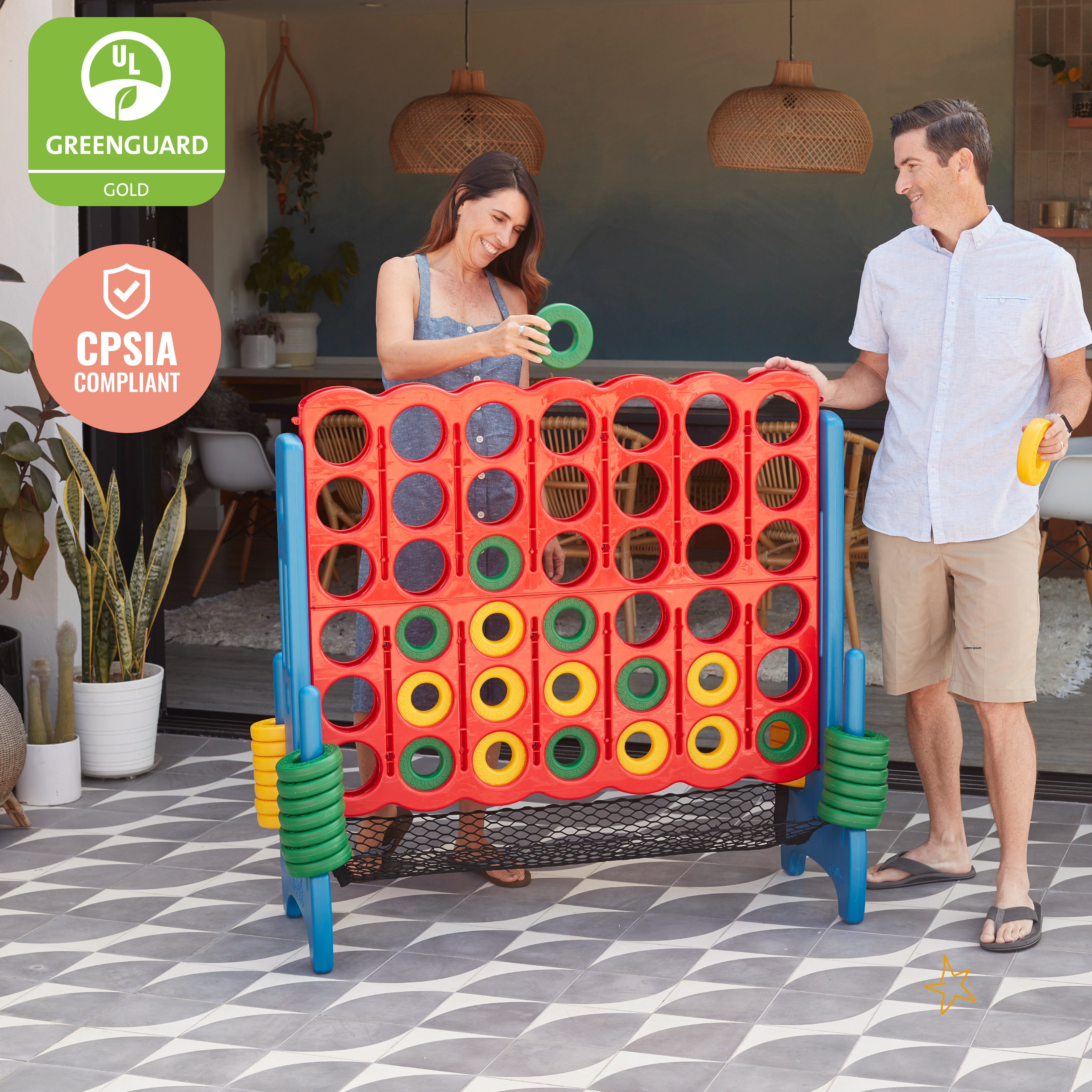 Jumbo 4-to-Score Game Set with Carry Bag and Ring Net
