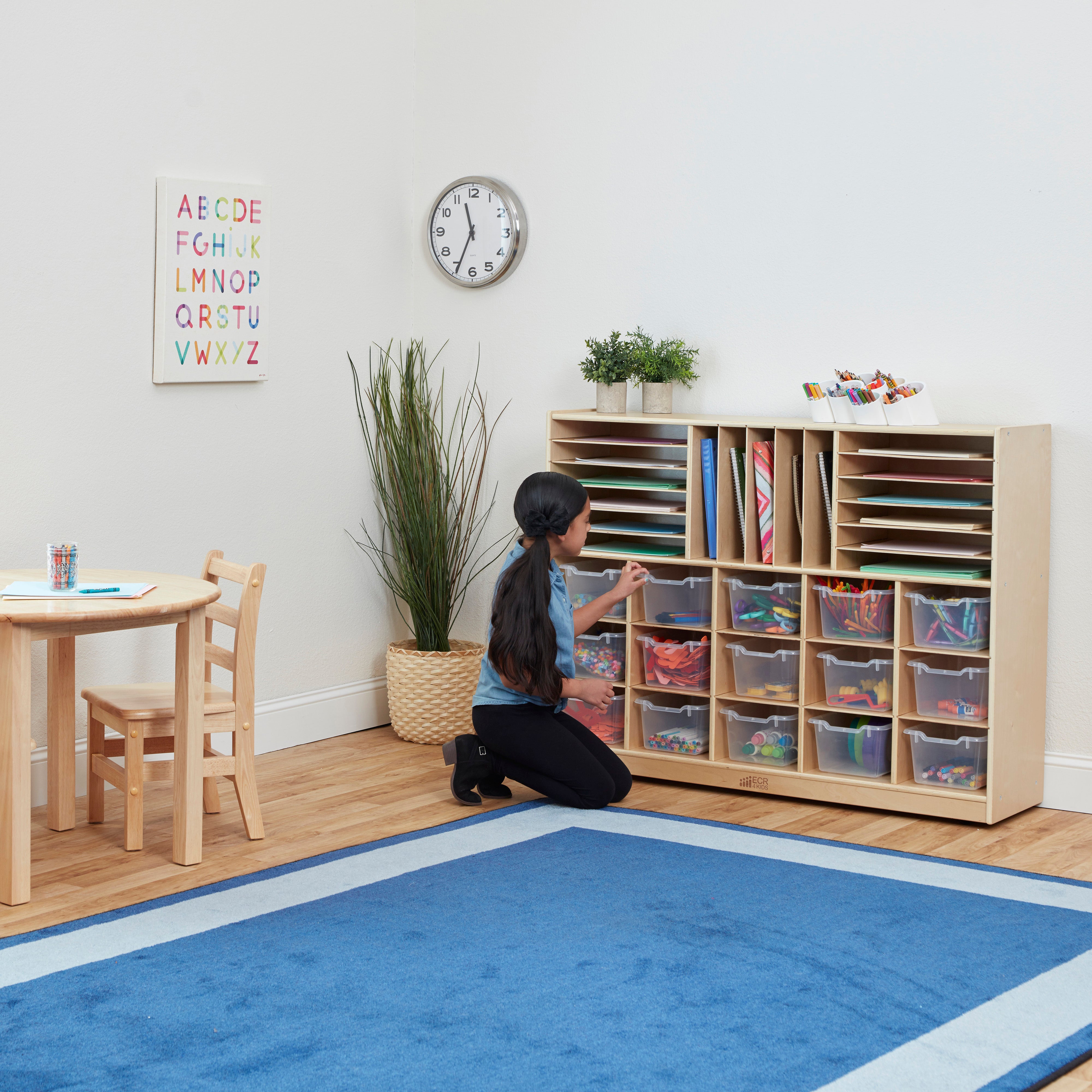 Scoop Front Storage Bin, 15-Piece