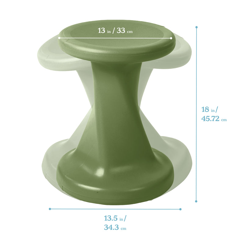 Twist Wobble Stool, 18in Seat Height, Active Seating